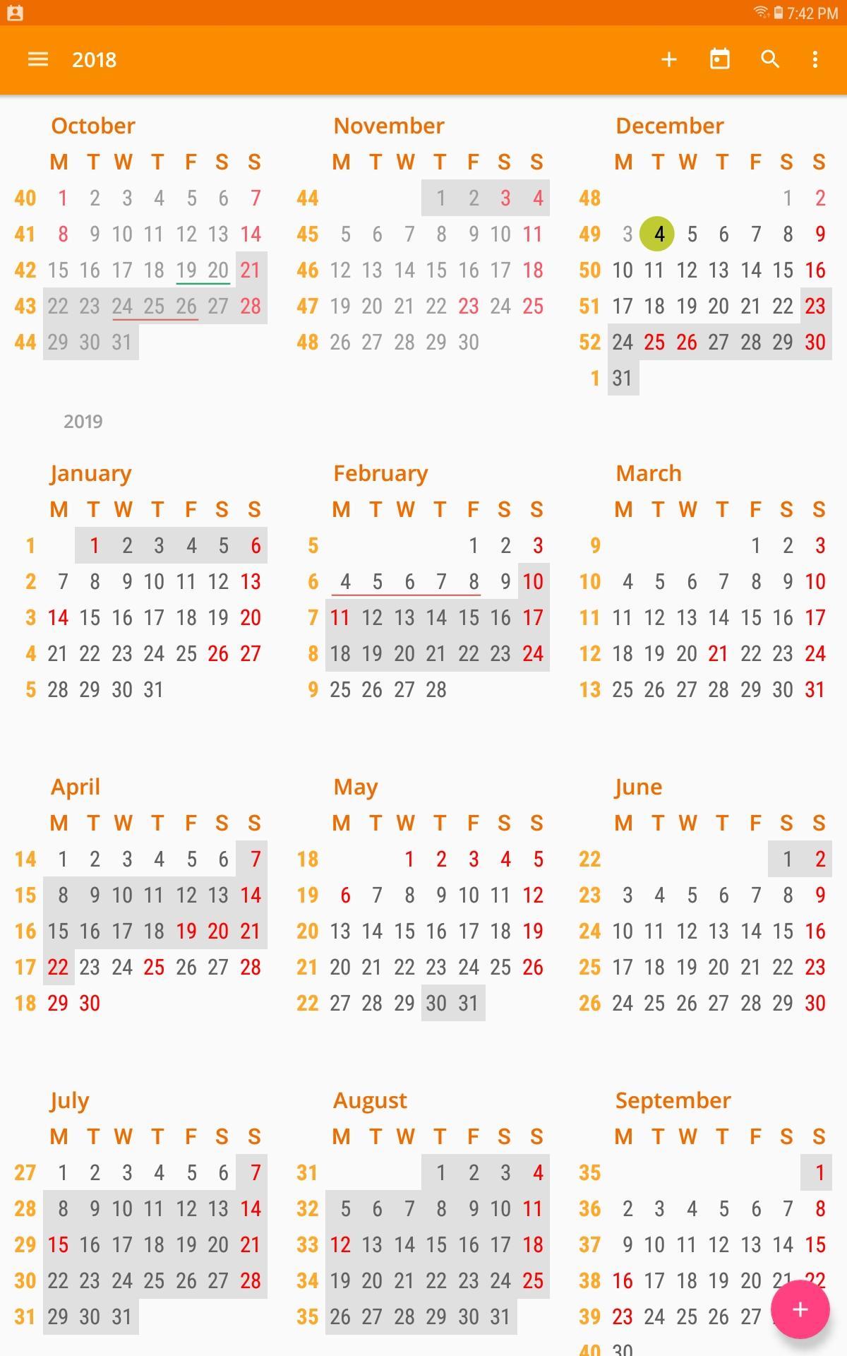 aCalendar a calendar app for Android 2.4.8 Screenshot 11