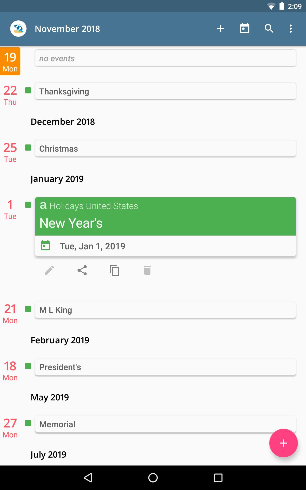 aCalendar a calendar app for Android 2.4.8 Screenshot 12