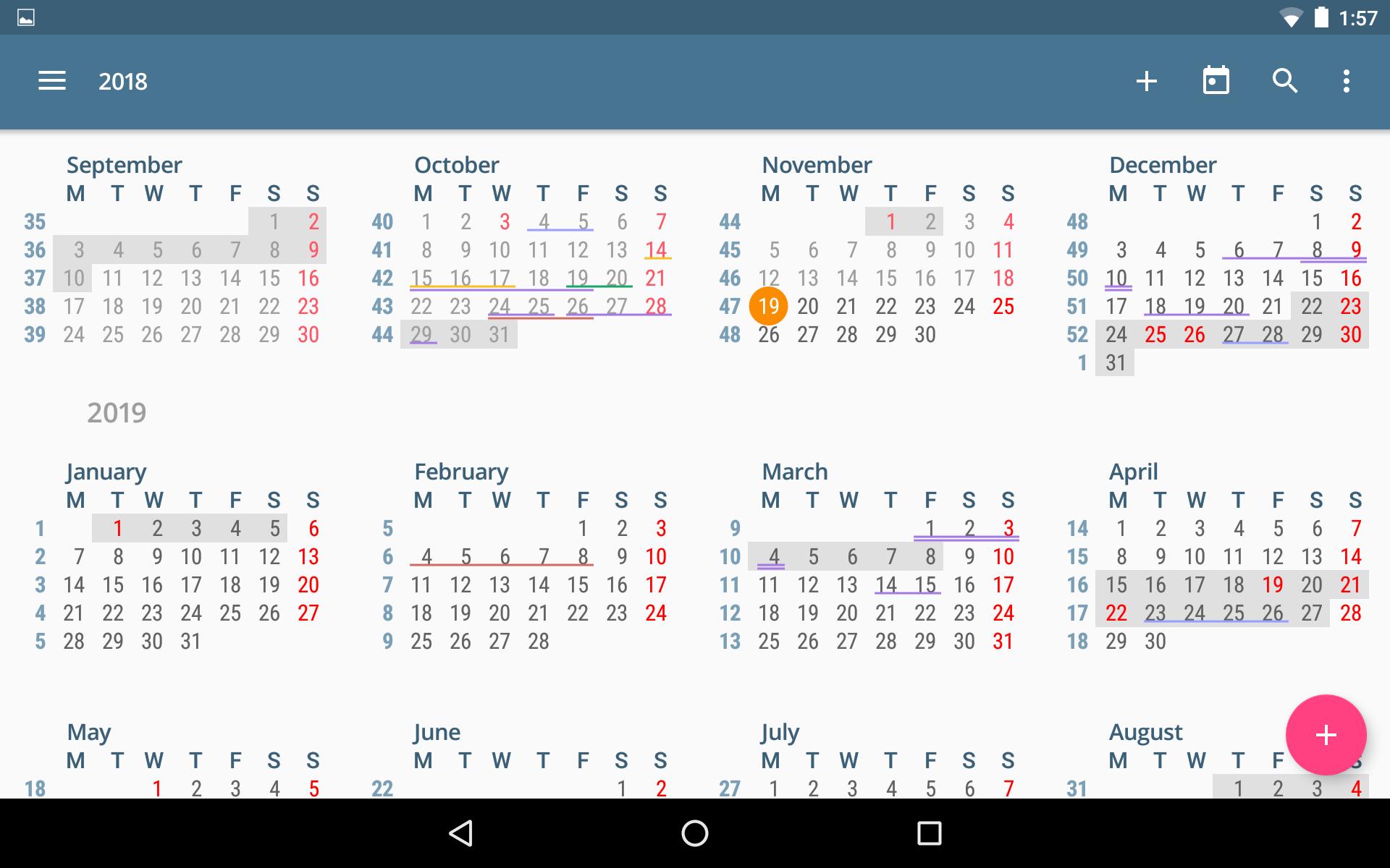 aCalendar a calendar app for Android 2.4.8 Screenshot 13