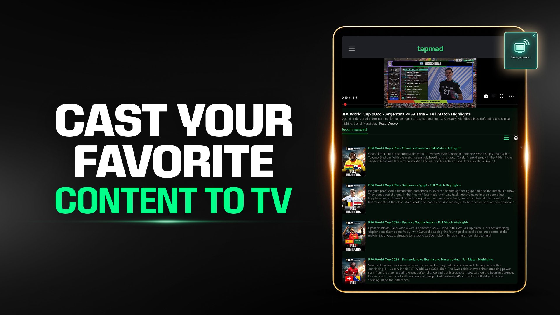 tapmadTV: Live Sports 2.0.96 Screenshot 10