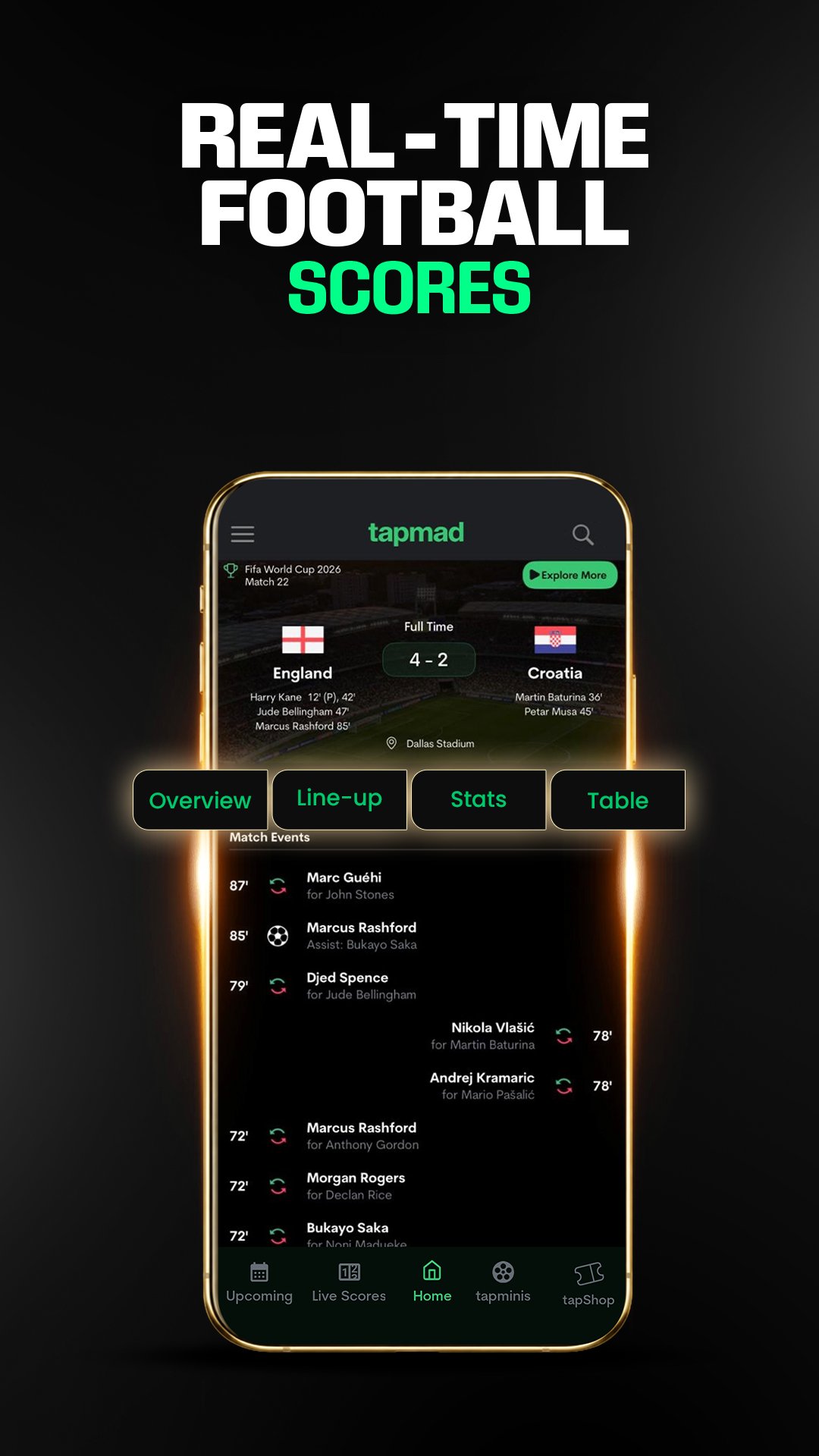 tapmadTV: Live Sports 2.0.96 Screenshot 4