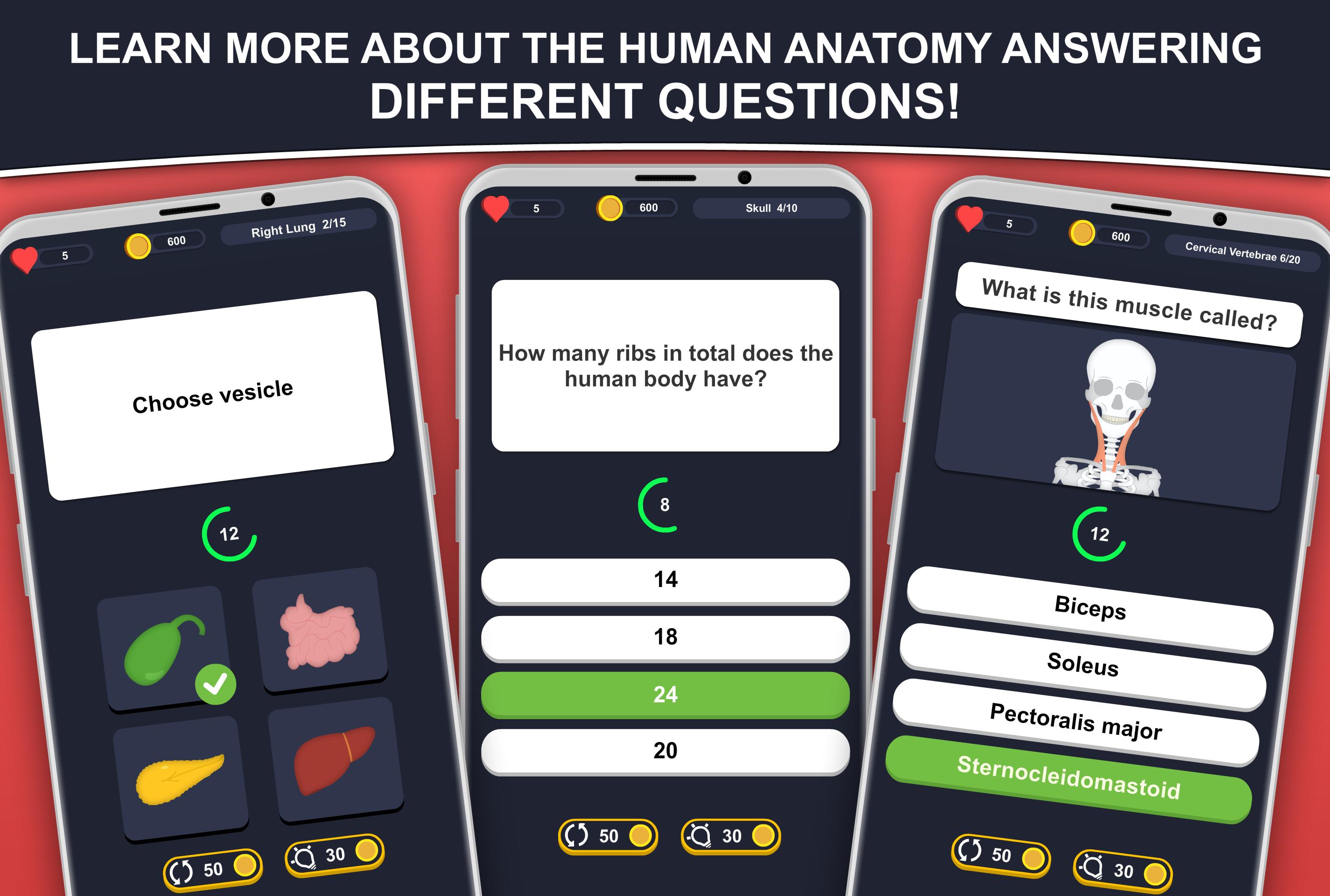 Anato Trivia Quiz on Human Anatomy 3.1.0 Screenshot 1