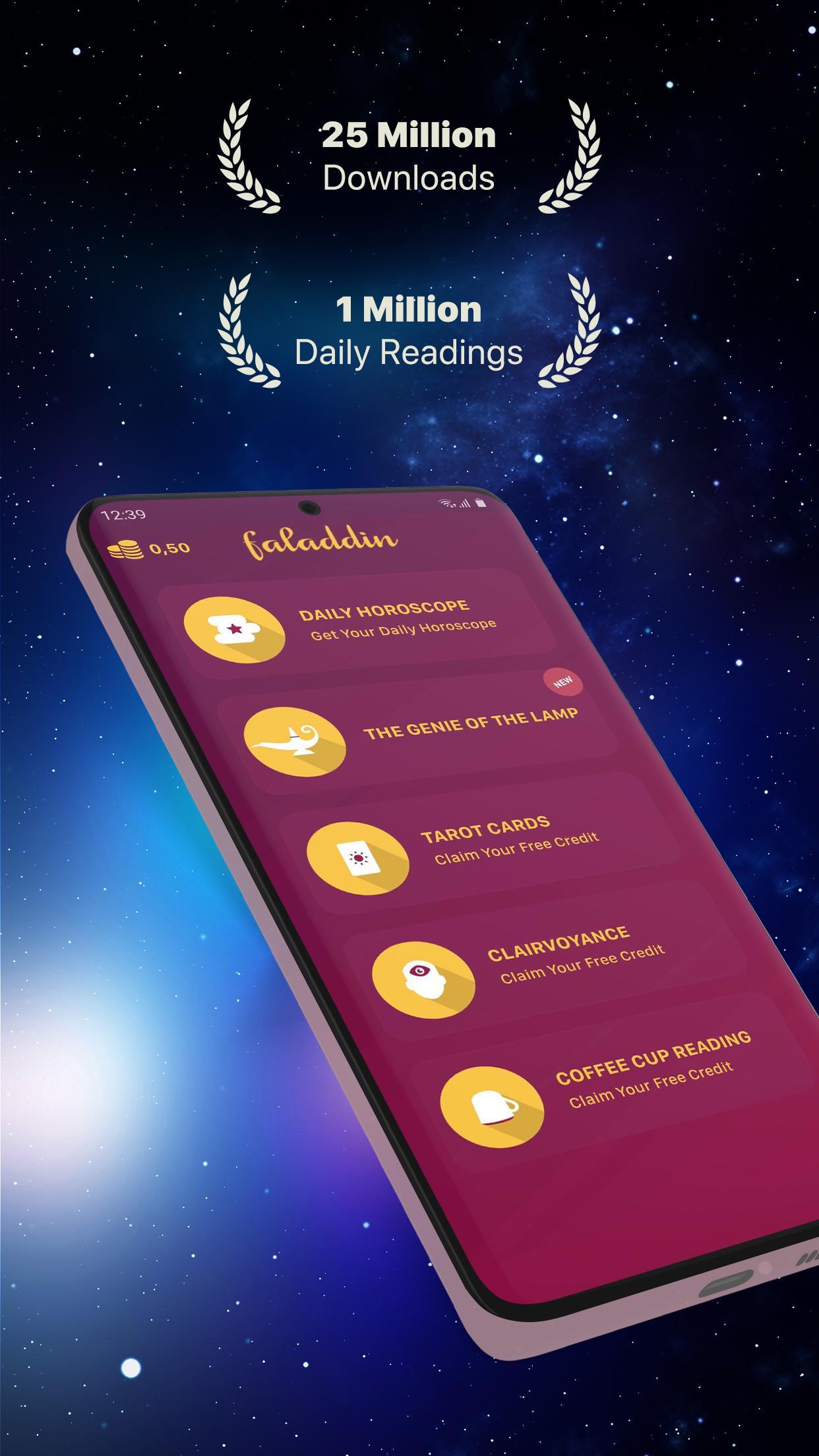 Faladdin Free Daily Horoscope & Tarot Readings 2.43.366.0 Screenshot 1