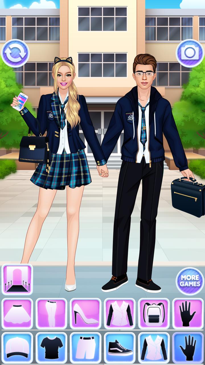 High School Couple Girl & Boy Makeover 1.6 Screenshot 2