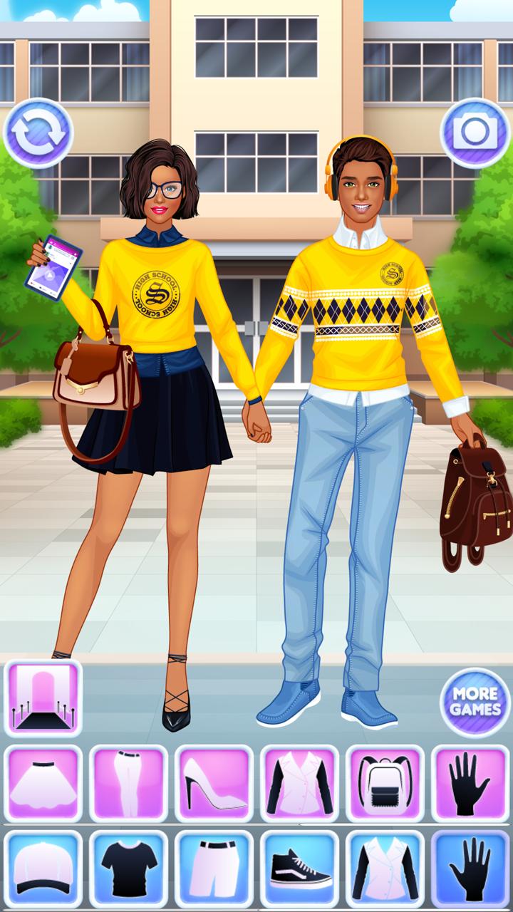 High School Couple Girl & Boy Makeover 1.6 Screenshot 4