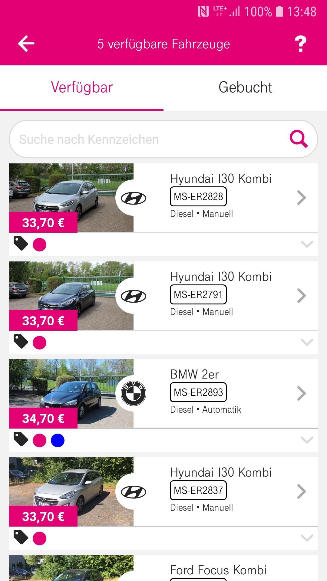 Telekom Carsharing 3.71.28 Screenshot 4