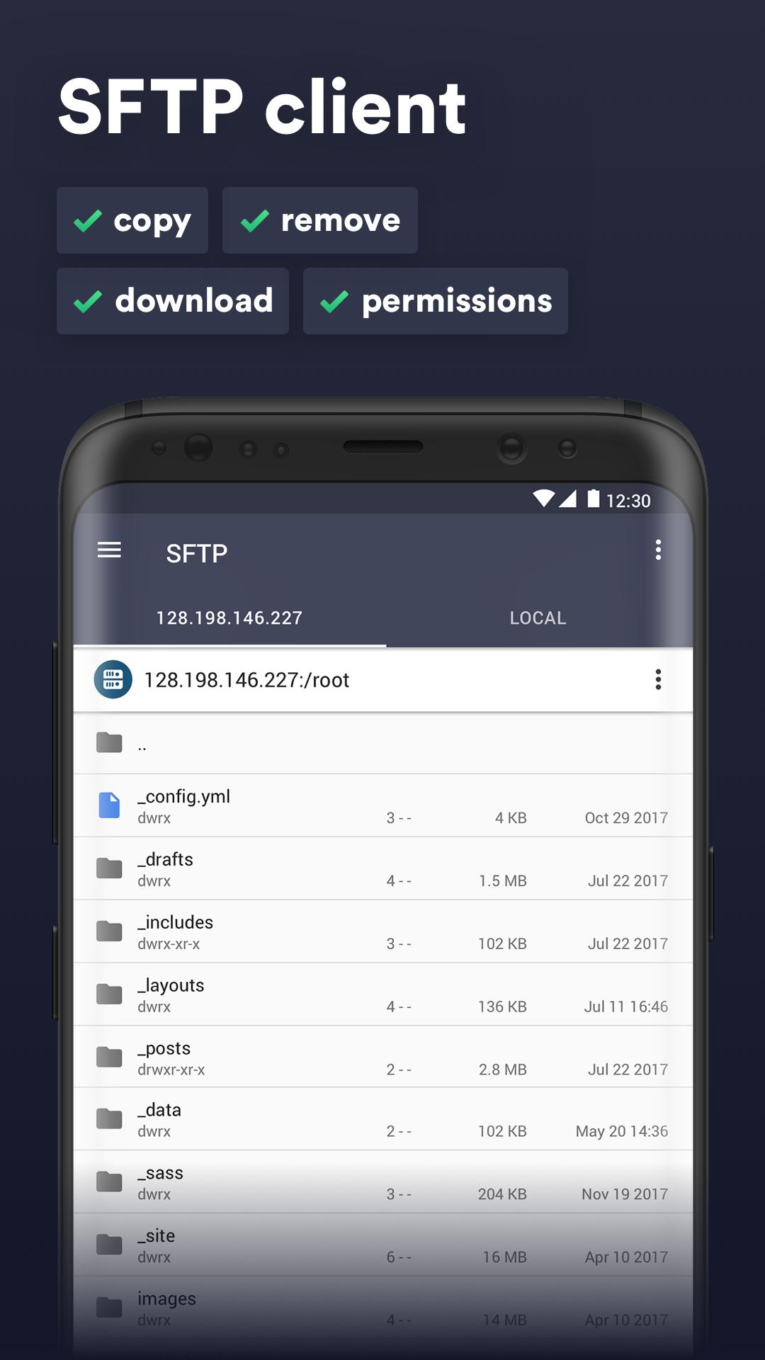 Termius SSH/SFTP and Telnet client 4.4.14 Screenshot 3