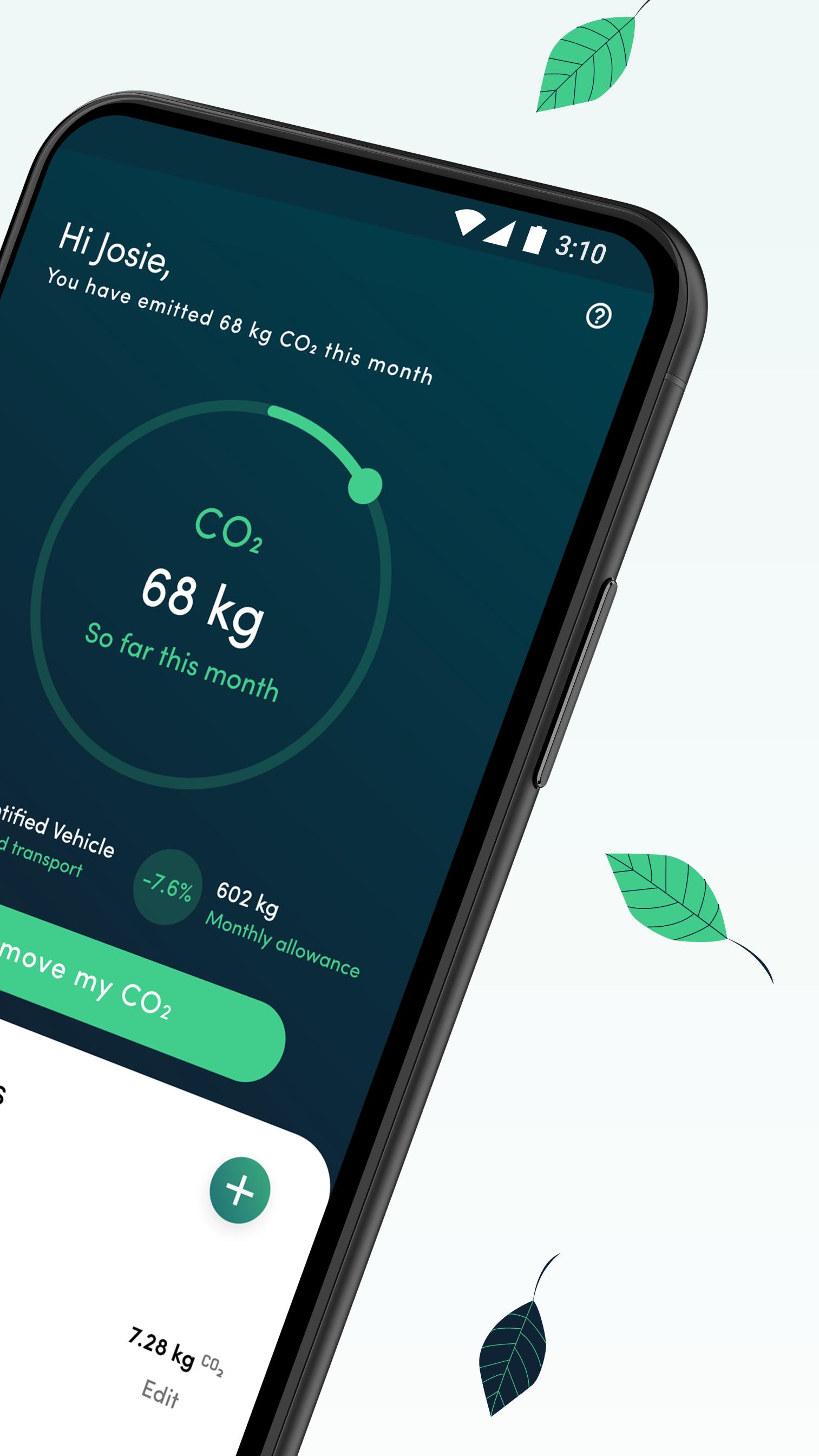 Carbon Footprint & CO2 Tracker for Travel and Food 1.1.4 Screenshot 2