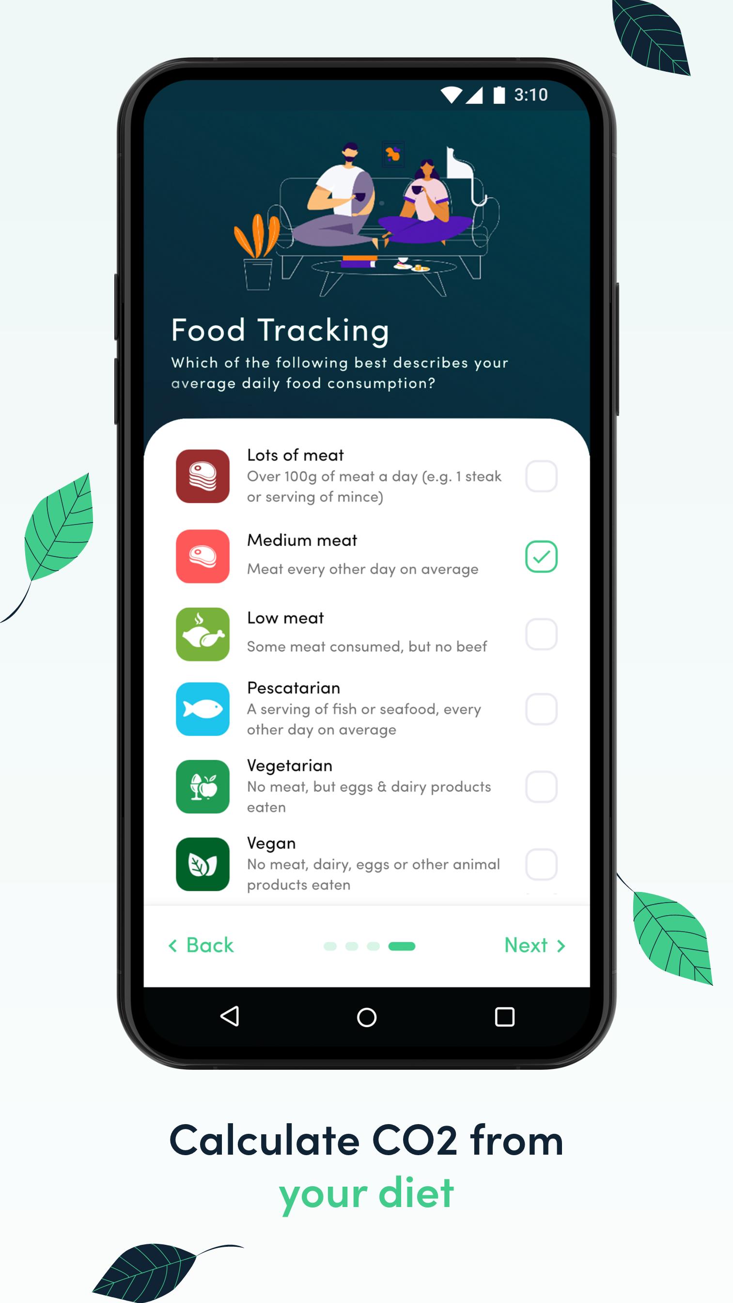 Carbon Footprint & CO2 Tracker for Travel and Food 1.1.4 Screenshot 6