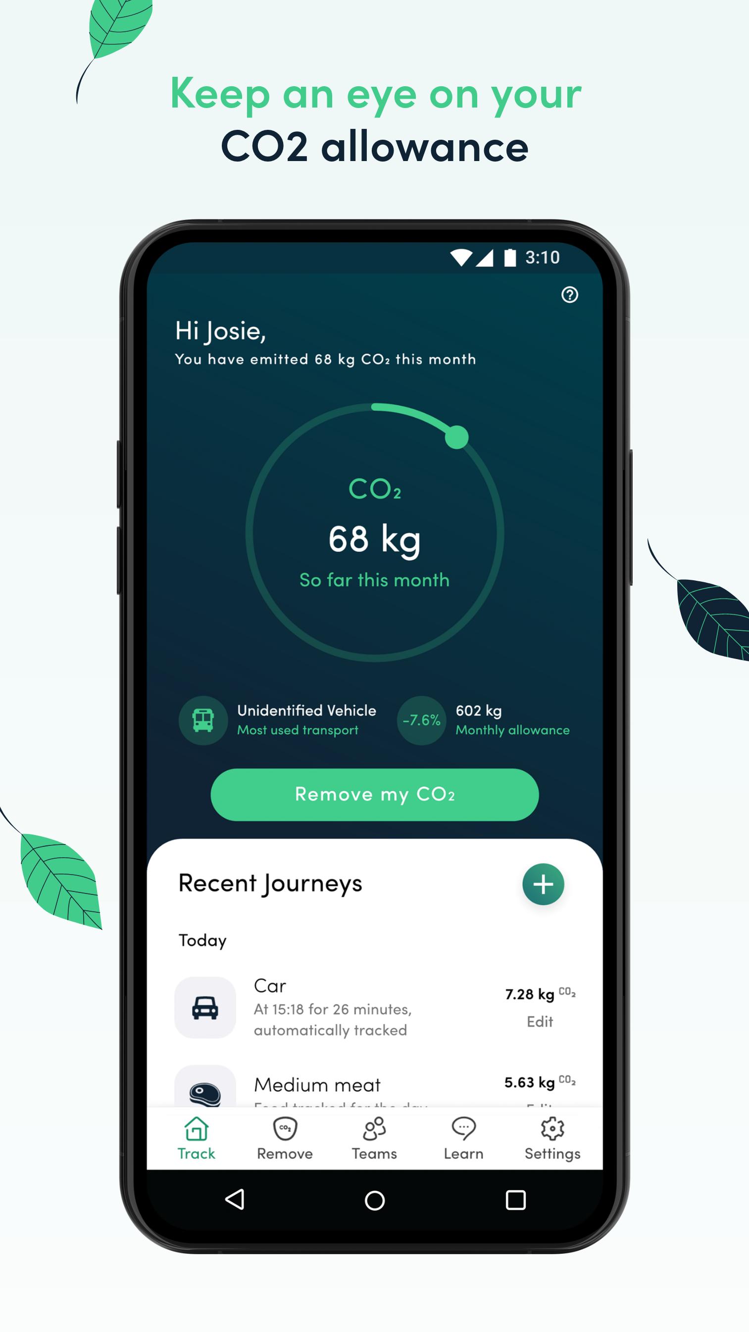 Carbon Footprint & CO2 Tracker for Travel and Food 1.1.4 Screenshot 7