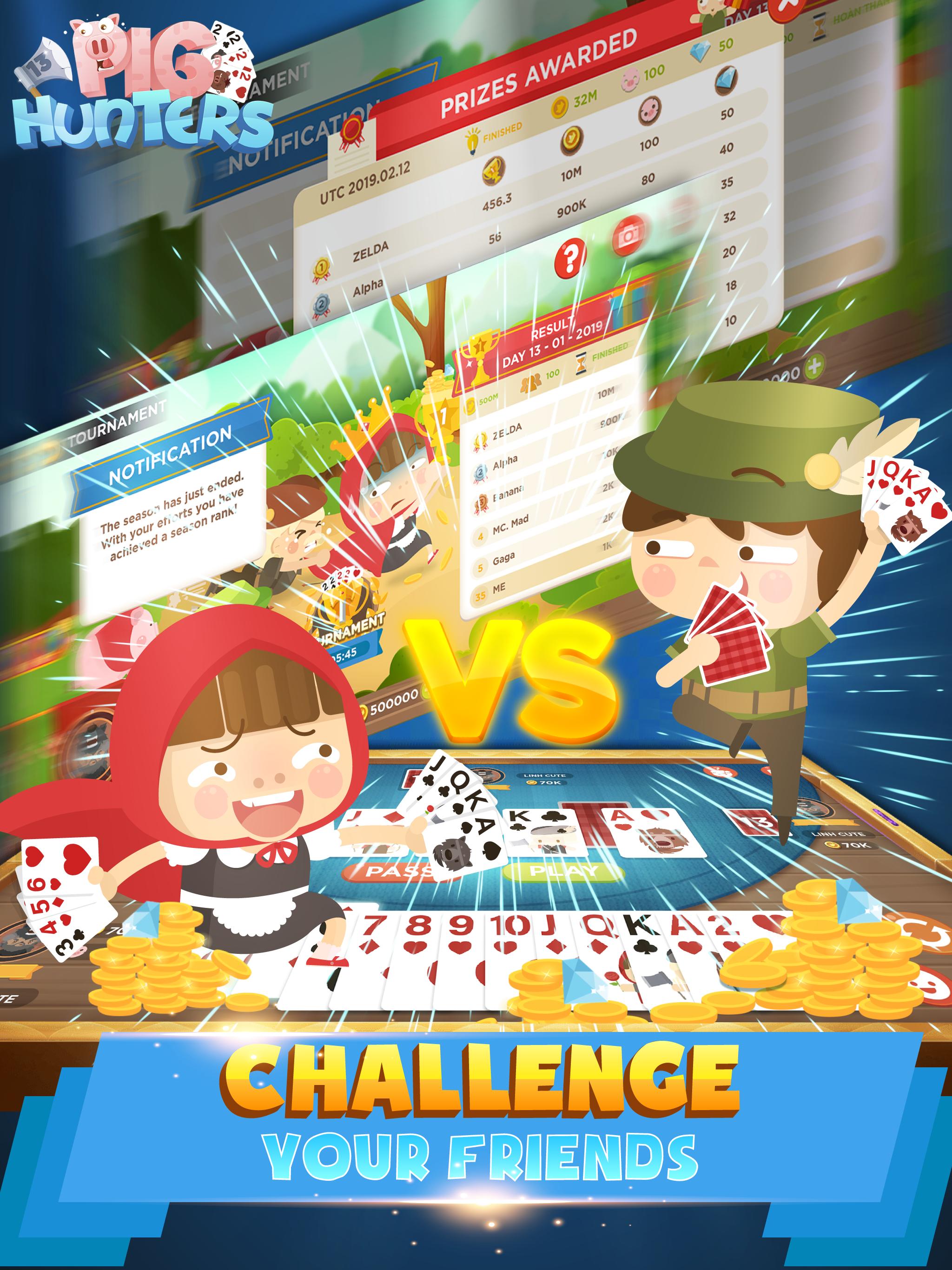Tien Len Mien Nam - Thirteen: Pig Hunters 1.8.3 Screenshot 17