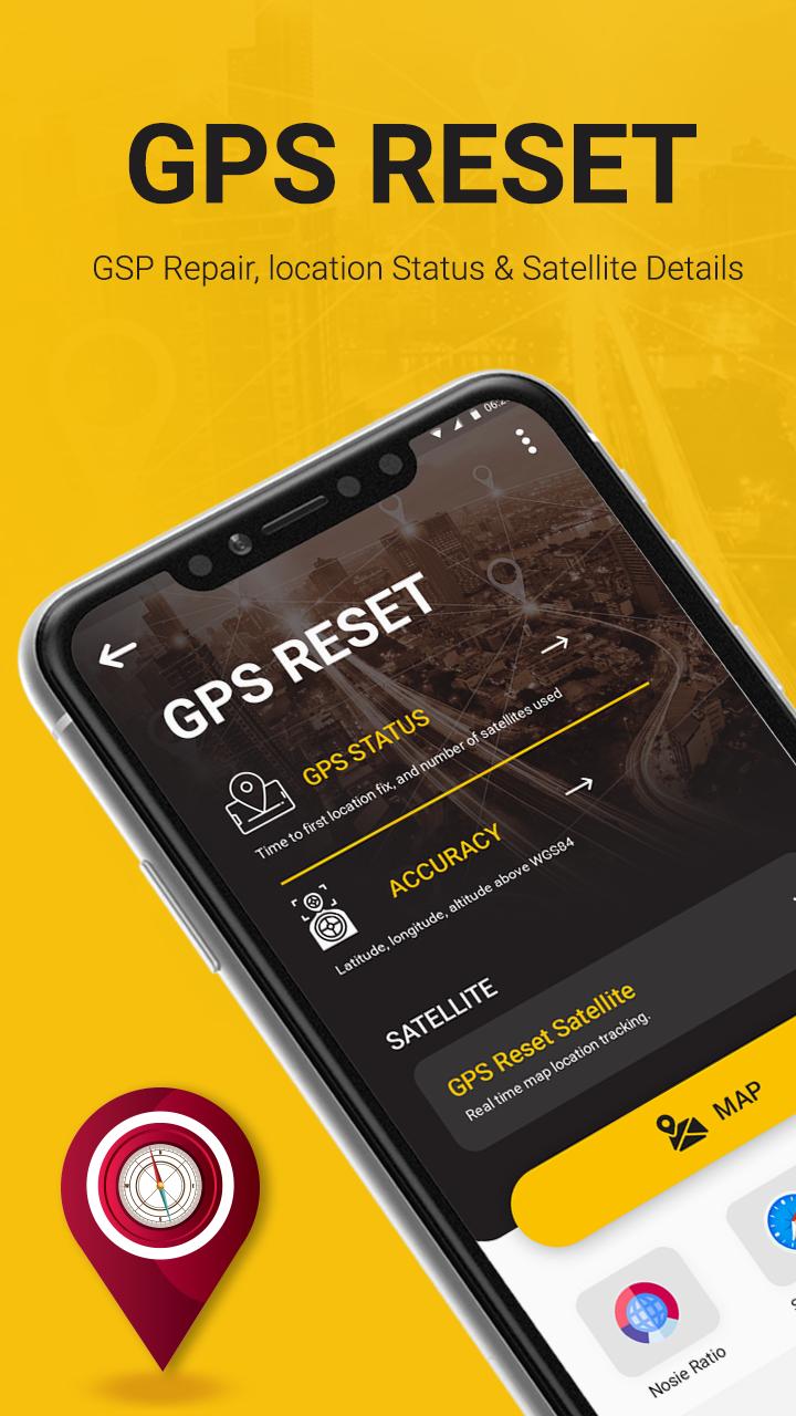 GPS Reset : location Status & Satellite Details screenshot