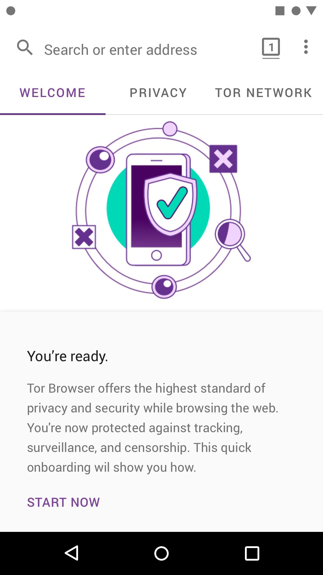Tor Browser 10.0.5 (83.1.0-Release) Screenshot 1