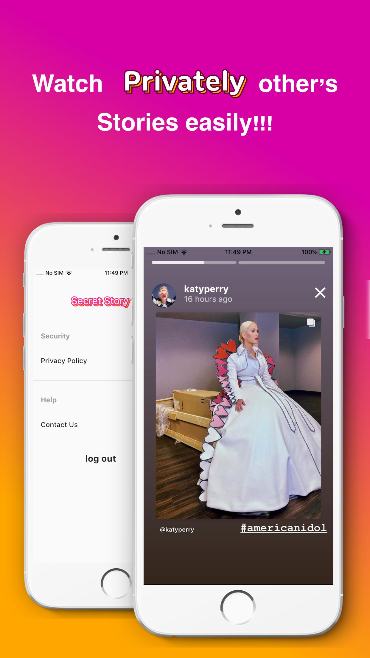 Secret Story for Instagram - incognito stories 1.0.6 Screenshot 4