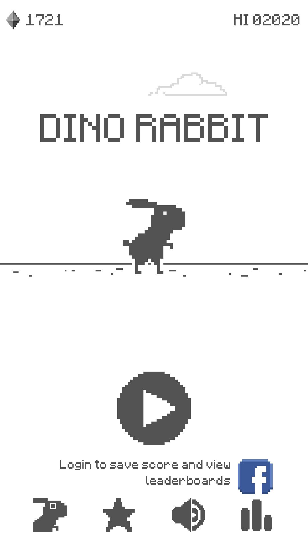 Dino Rabbit Dino Run Away 1.5 Screenshot 1