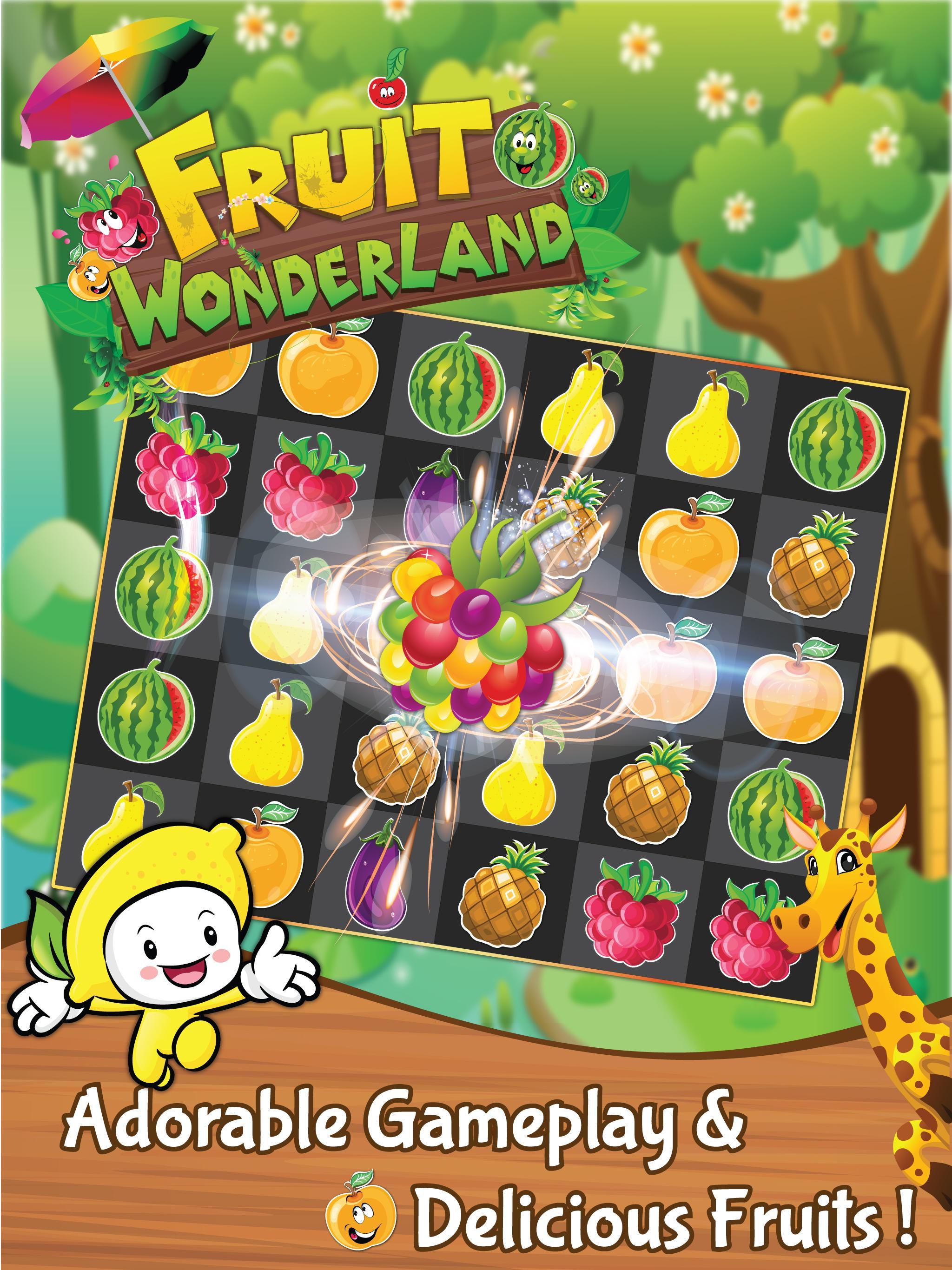 Match 3 Fruit Wonderland Puzzle - Jungle Adventure 1.101 Screenshot 4