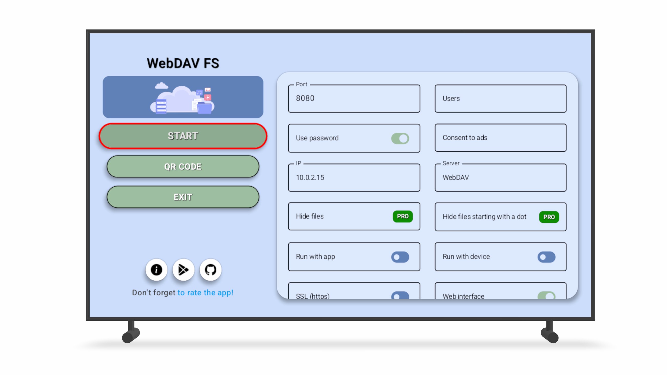 WebDAV FS Server 1.3.0 Screenshot 4
