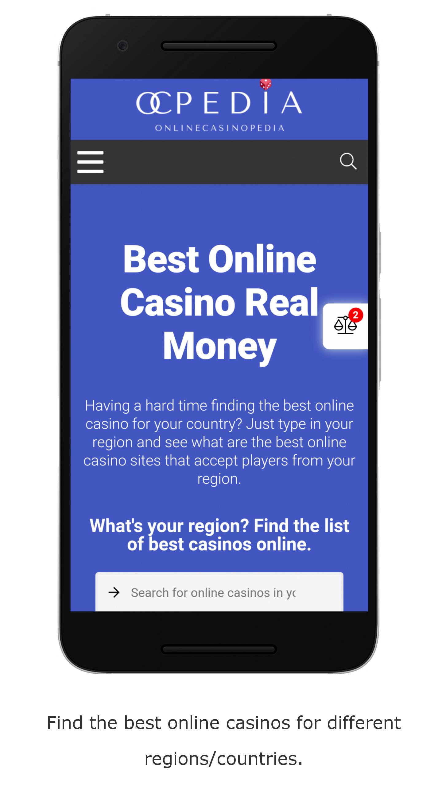 OCPedia Best Online Casino Real Money Finder 1.4 Screenshot 1