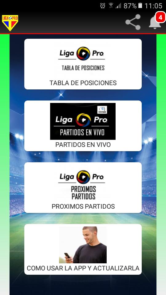 Futbol PRO Ec 9.4 Screenshot 1