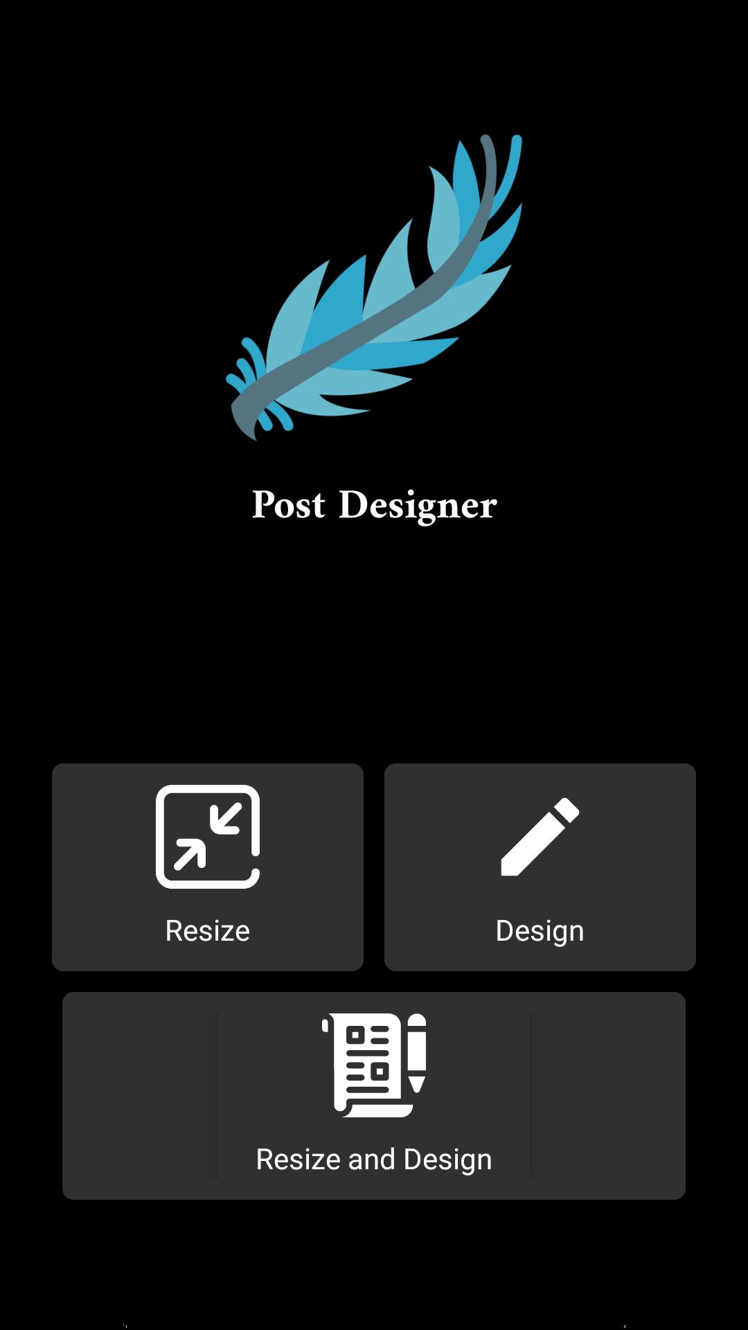 Post Designer Text on Photo - Photo Editor add fb ads Screenshot 1