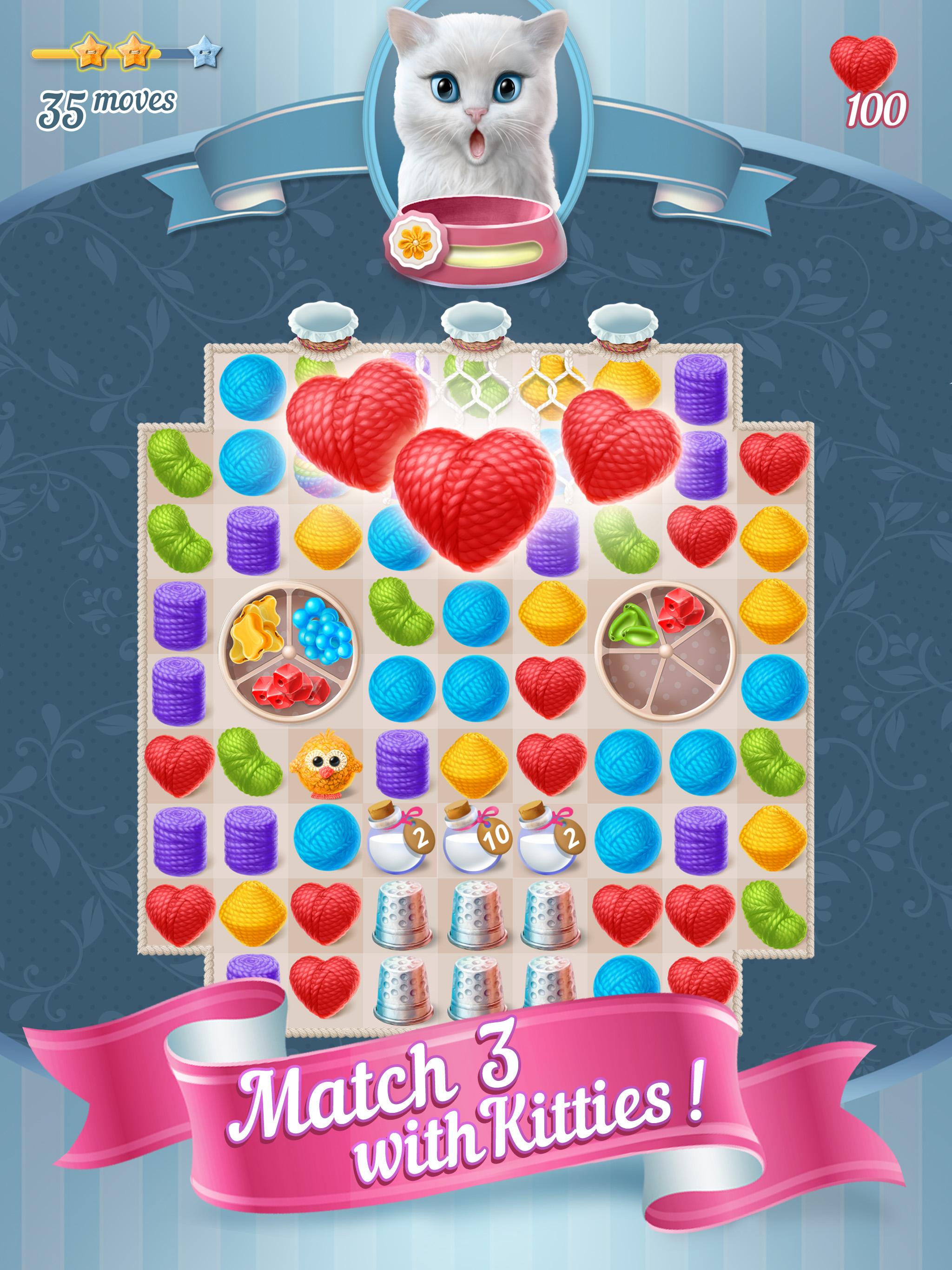 Knittens - A Fun Match 3 Game 1.57.176551 Screenshot 15