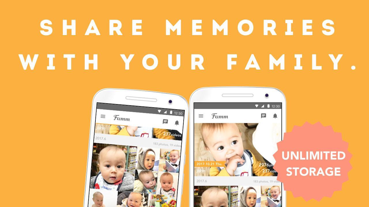 Famm photo & video storage for baby and kids 5.18.0 Screenshot 1