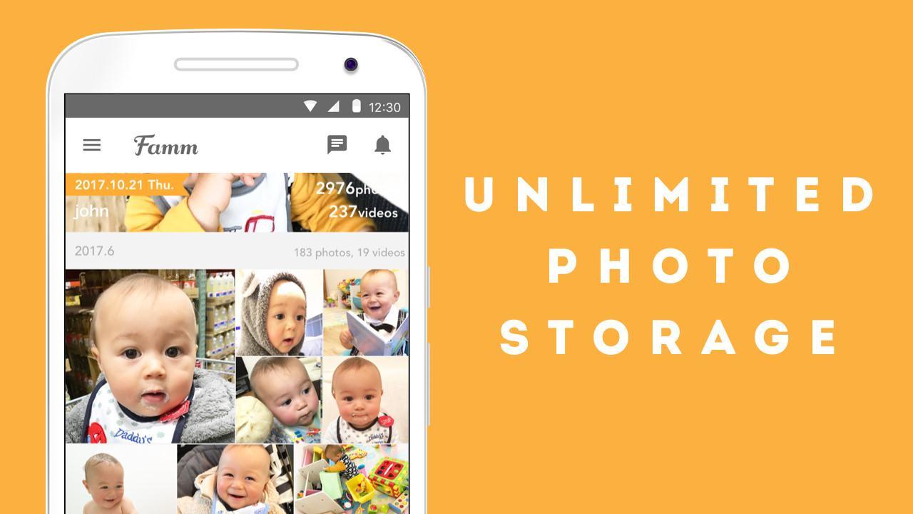 Famm photo & video storage for baby and kids 5.18.0 Screenshot 2