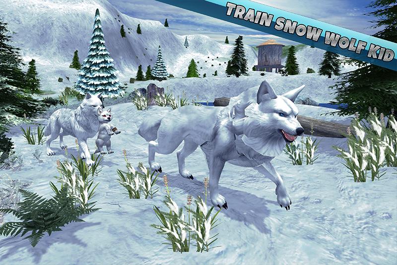 Arctic Wolf Family Simulator Wildlife Animal Game screenshot