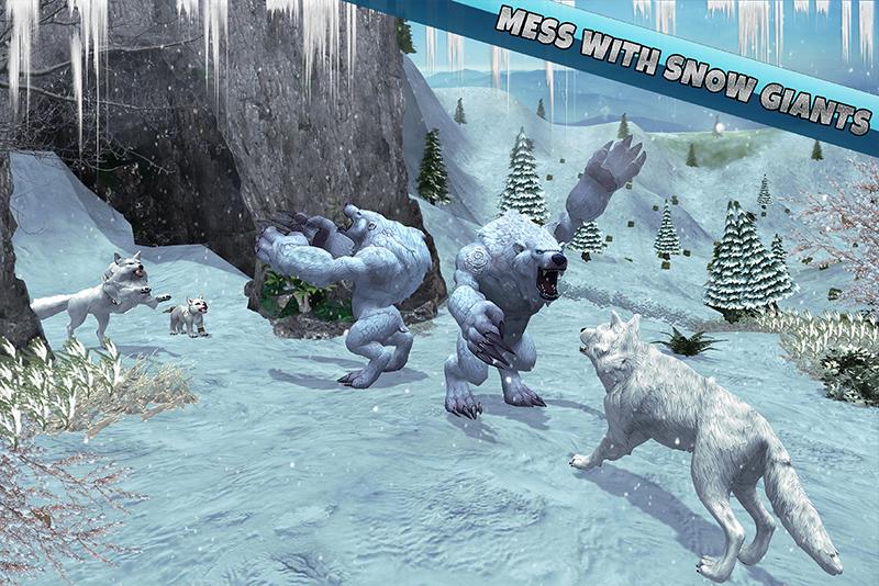 Arctic Wolf Family Simulator Wildlife Animal Game 2.4 Screenshot 2