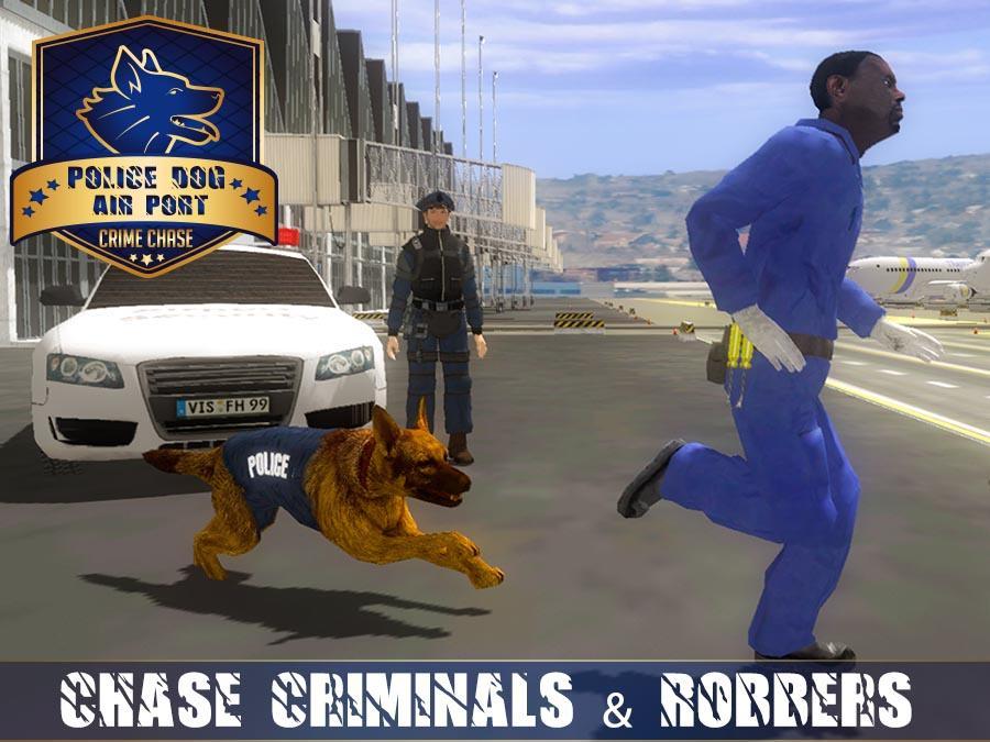 Police Dog Airport Crime Chase Dog Games 2.9 Screenshot 1