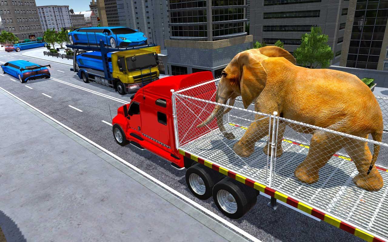 US Police Train Transporter Truck Robot Stunt Game 1.4 Screenshot 10