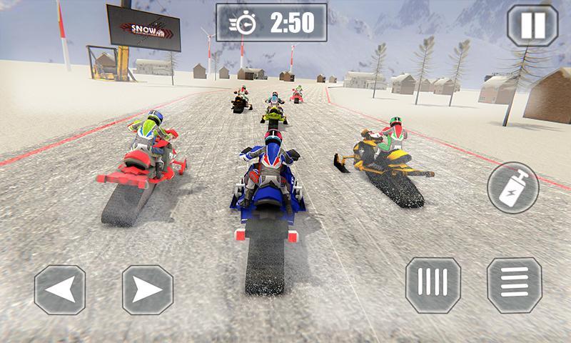 Snow Racing 2019 Horse, Cars, Snowmobile Race 1.0.4 Screenshot 3