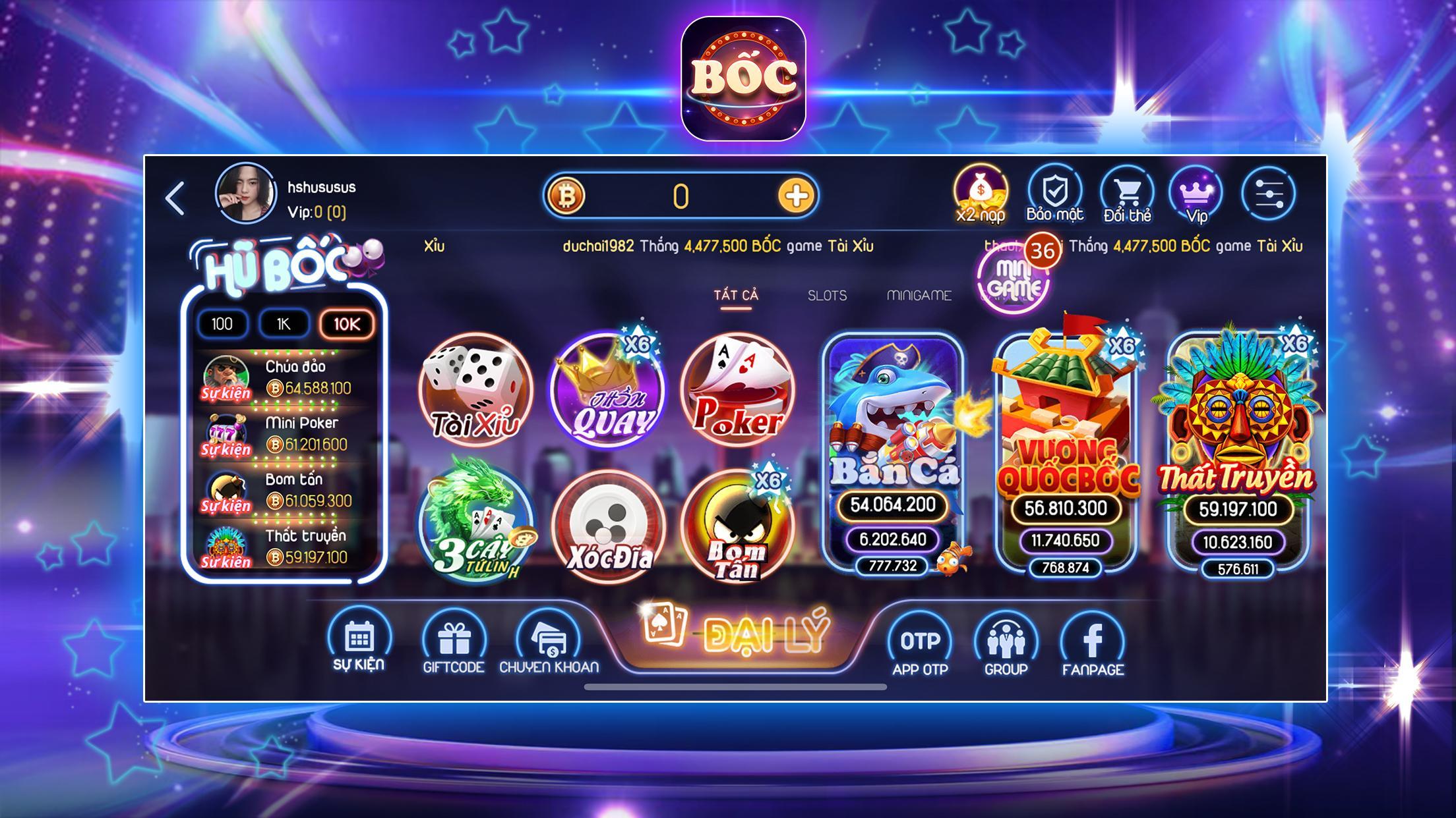 Bốc Club - Nổ hũ 1.0.1 Screenshot 1