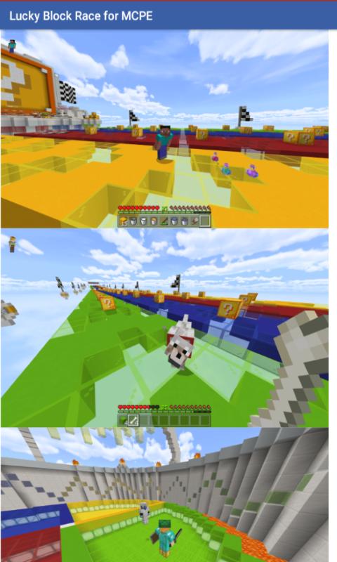 INGGRIS Lucky Block Race for Minecraft PE 7.1 Screenshot 3