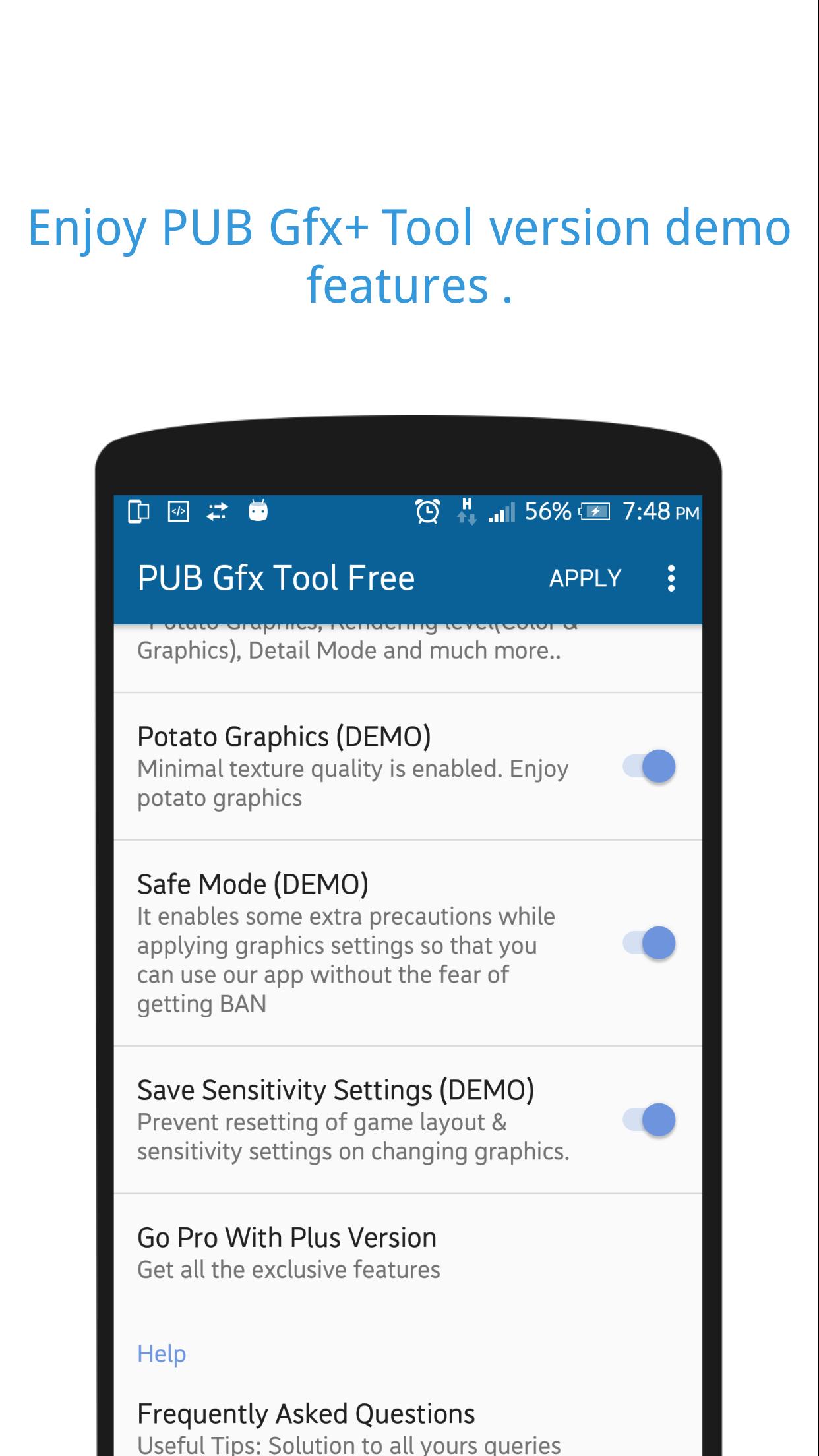 PUB Gfx Tool Free🔧 for PUBG 0.18.0 Screenshot 5