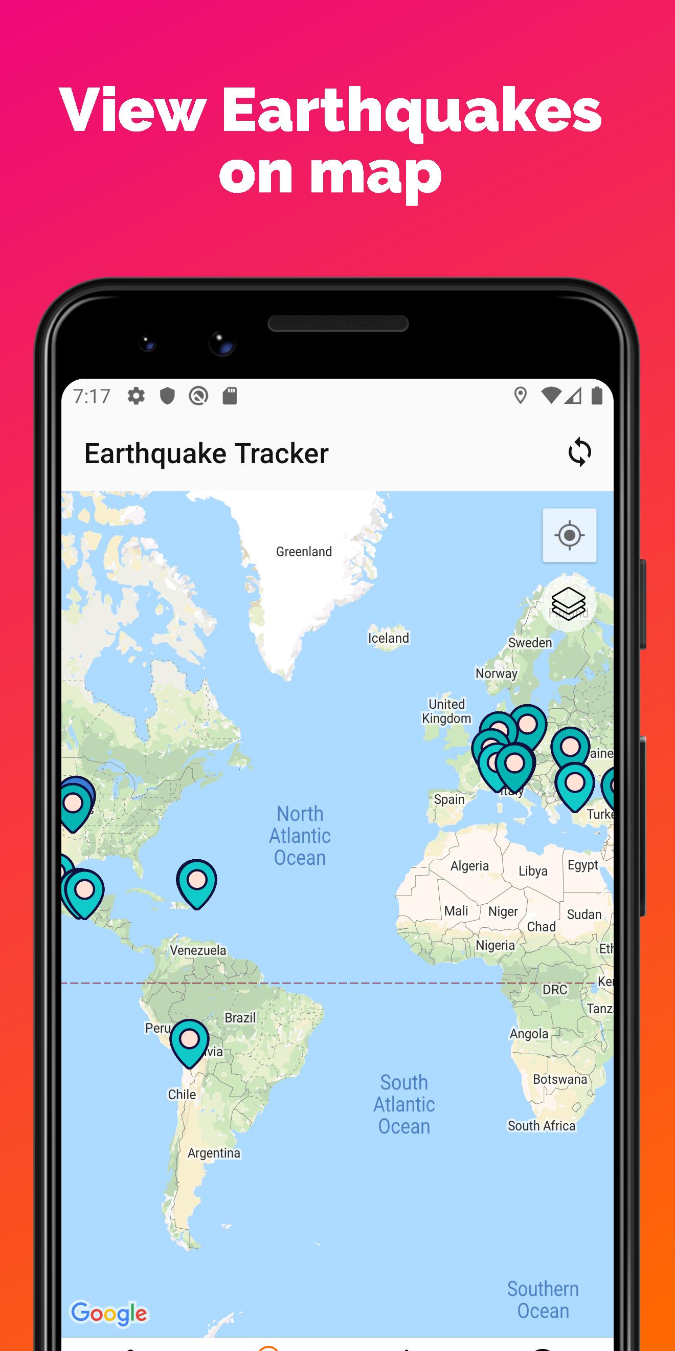 Earthquake Tracker Latest quakes, Alerts & Map 4.6 Screenshot 2