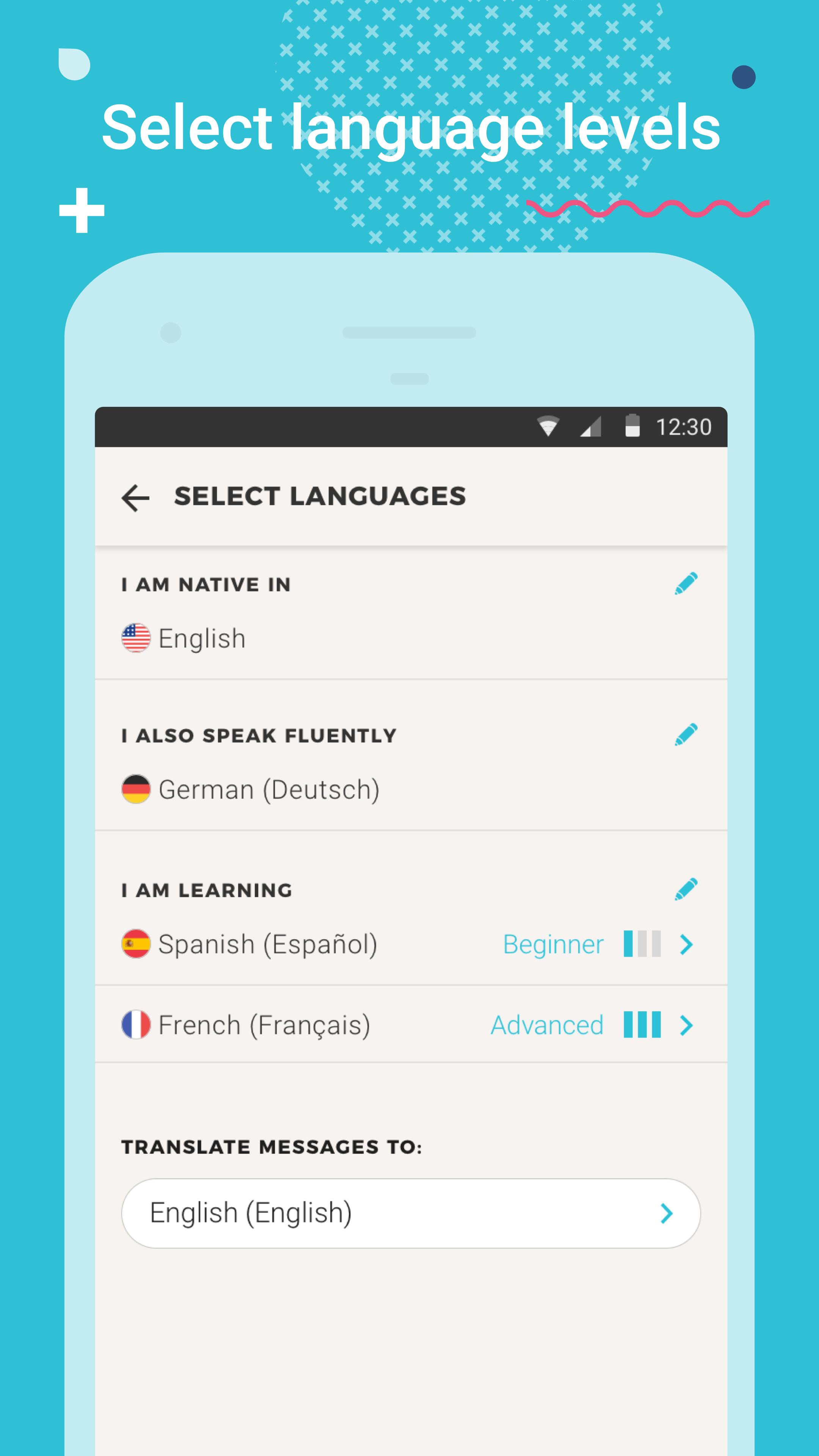 Tandem Language Exchange: Speak & learn languages 2.1.3 Screenshot 2
