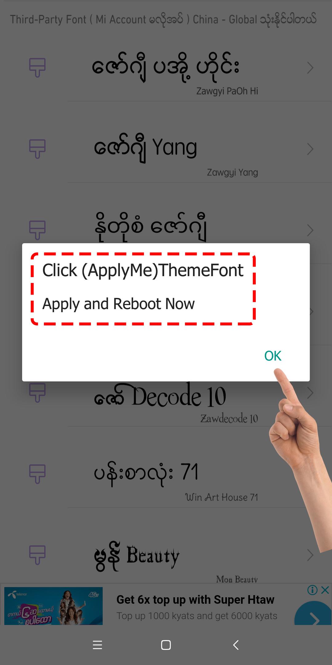 TTA MI Myanmar Font 9.5 to 11 2232020 Screenshot 5
