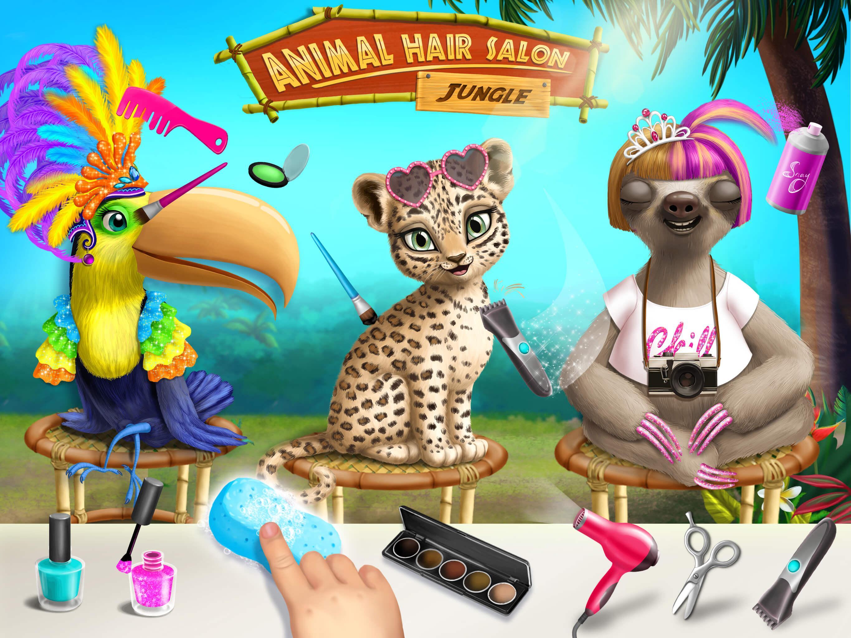 Jungle Animal Hair Salon - Styling Game for Kids 3.0.46 Screenshot 10