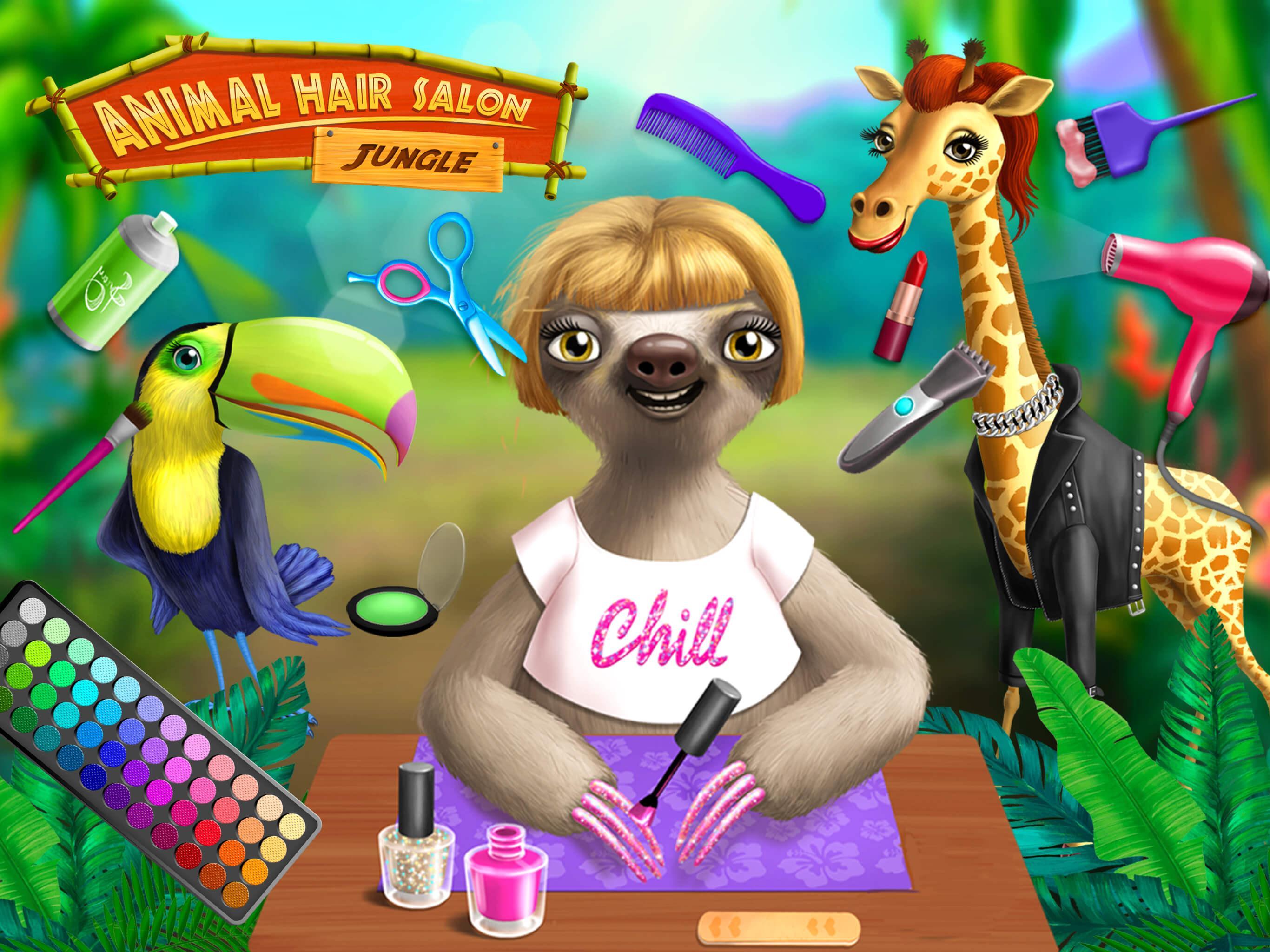 Jungle Animal Hair Salon - Styling Game for Kids 3.0.46 Screenshot 12