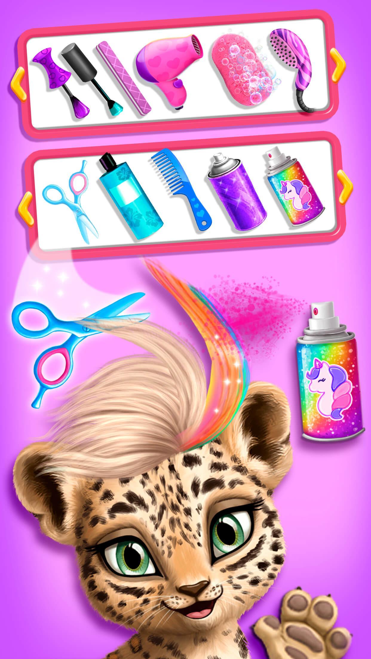 Jungle Animal Hair Salon - Styling Game for Kids 3.0.46 Screenshot 3