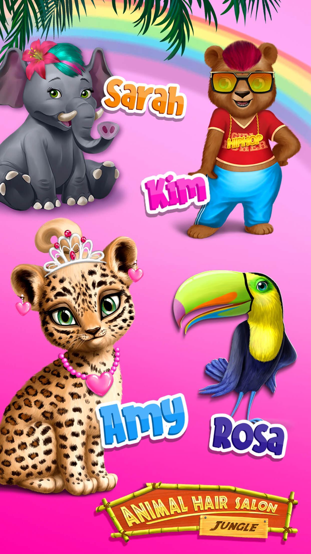 Jungle Animal Hair Salon - Styling Game for Kids 3.0.46 Screenshot 5