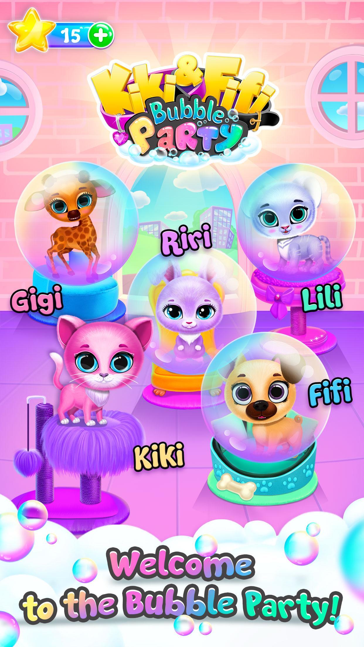 Kiki & Fifi Bubble Party - Fun with Virtual Pets 1.1.21 Screenshot 4
