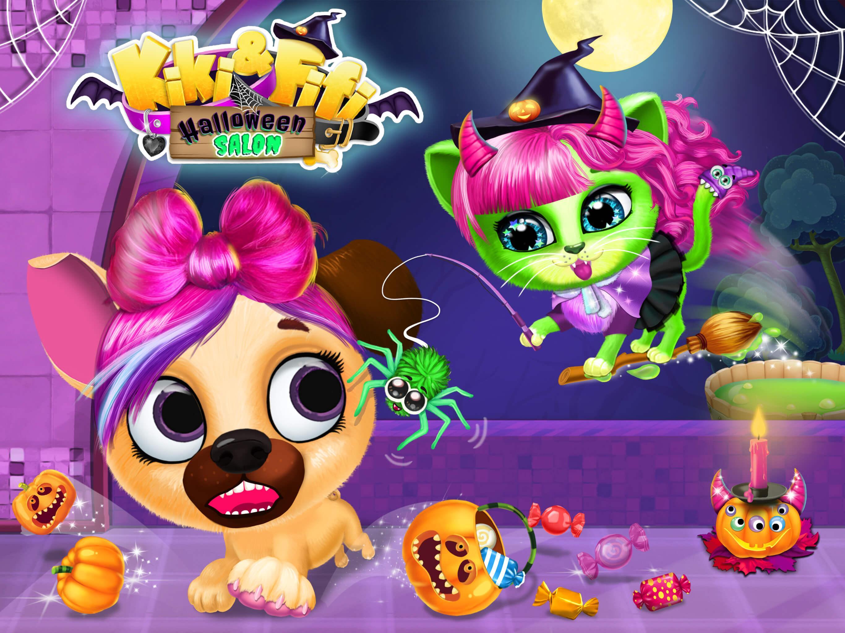 Kiki & Fifi Halloween Salon - Scary Pet Makeover 3.0.26 Screenshot 12