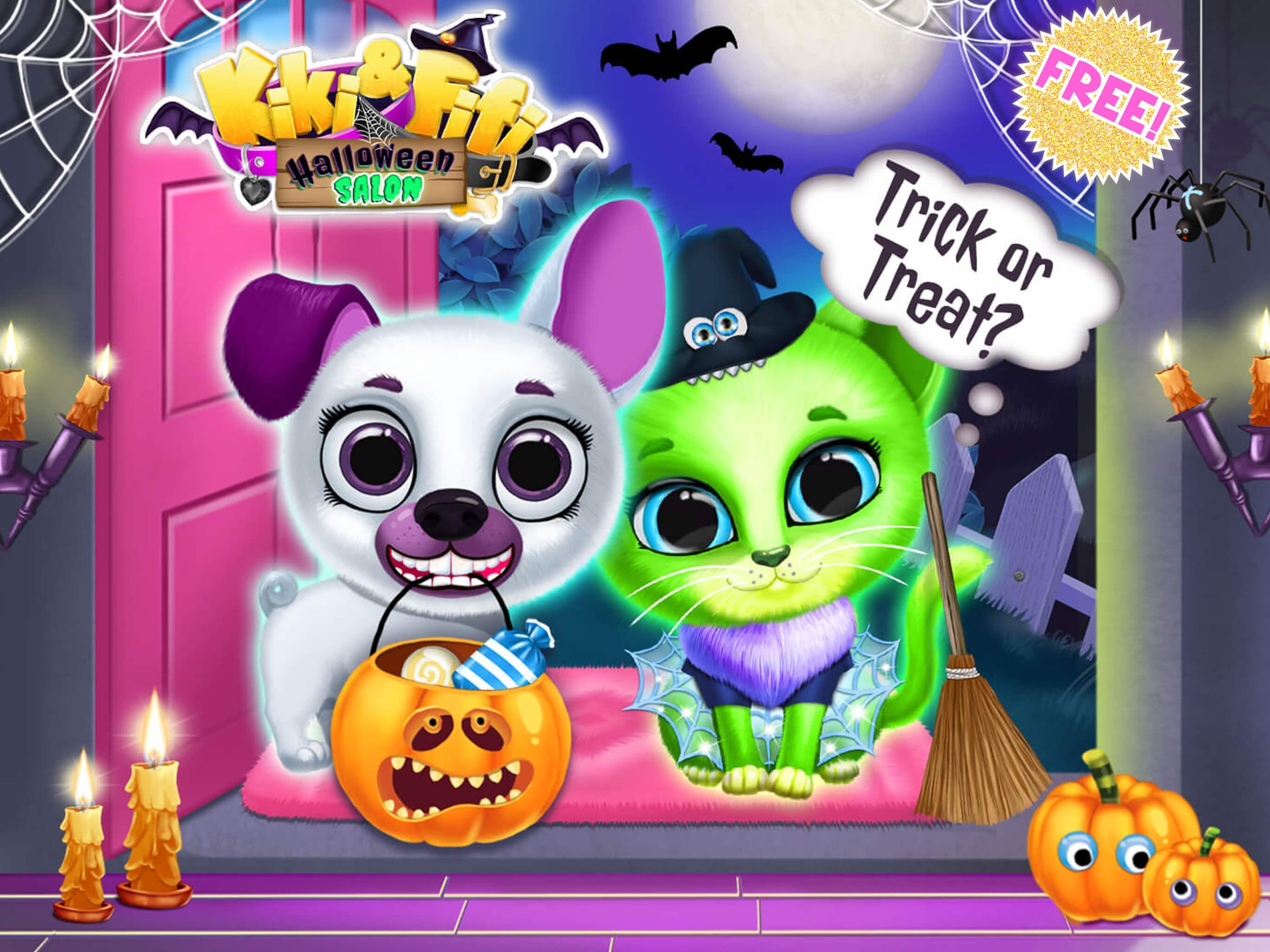 Kiki & Fifi Halloween Salon - Scary Pet Makeover 3.0.26 Screenshot 13