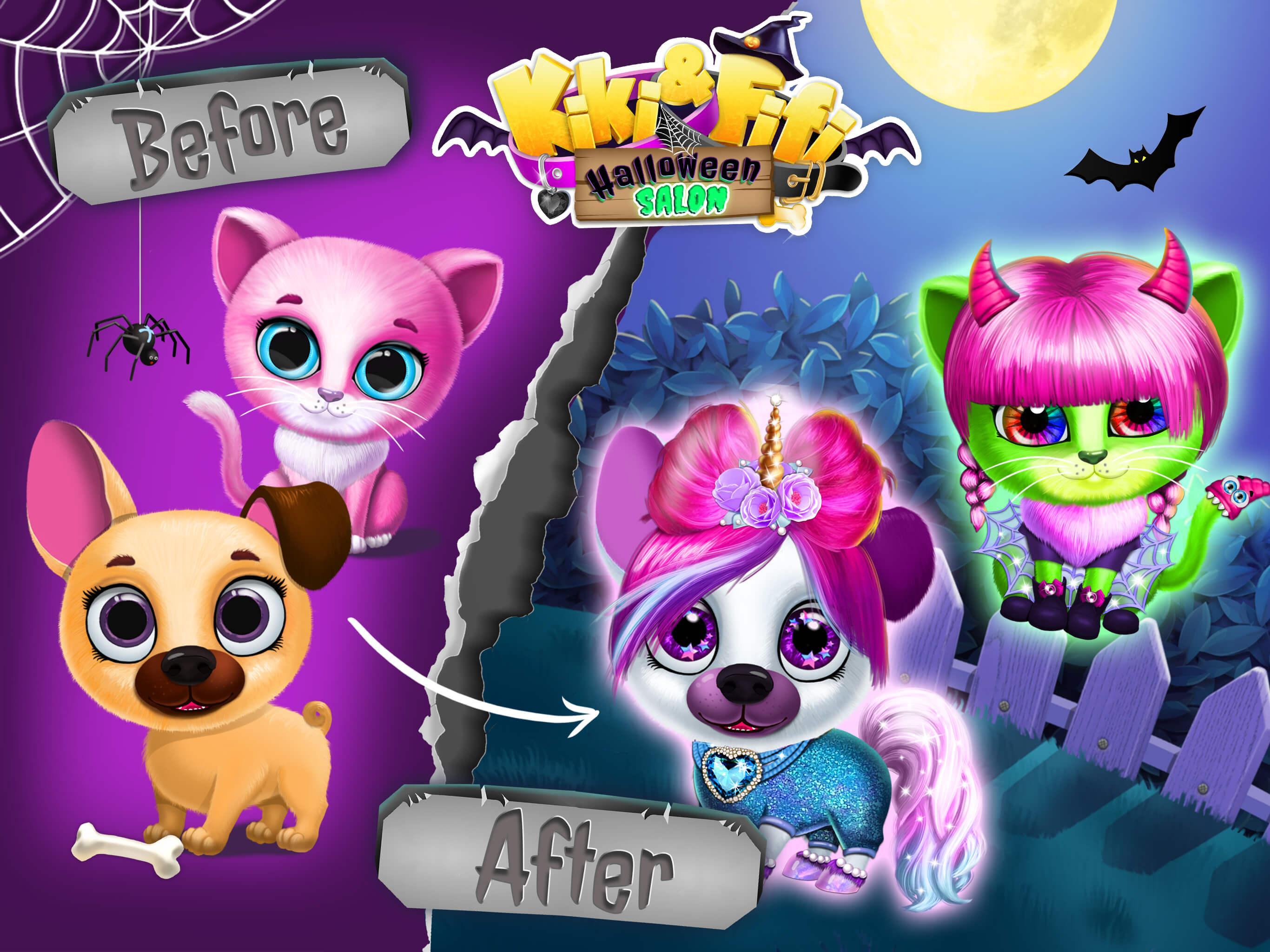 Kiki & Fifi Halloween Salon - Scary Pet Makeover 3.0.26 Screenshot 14