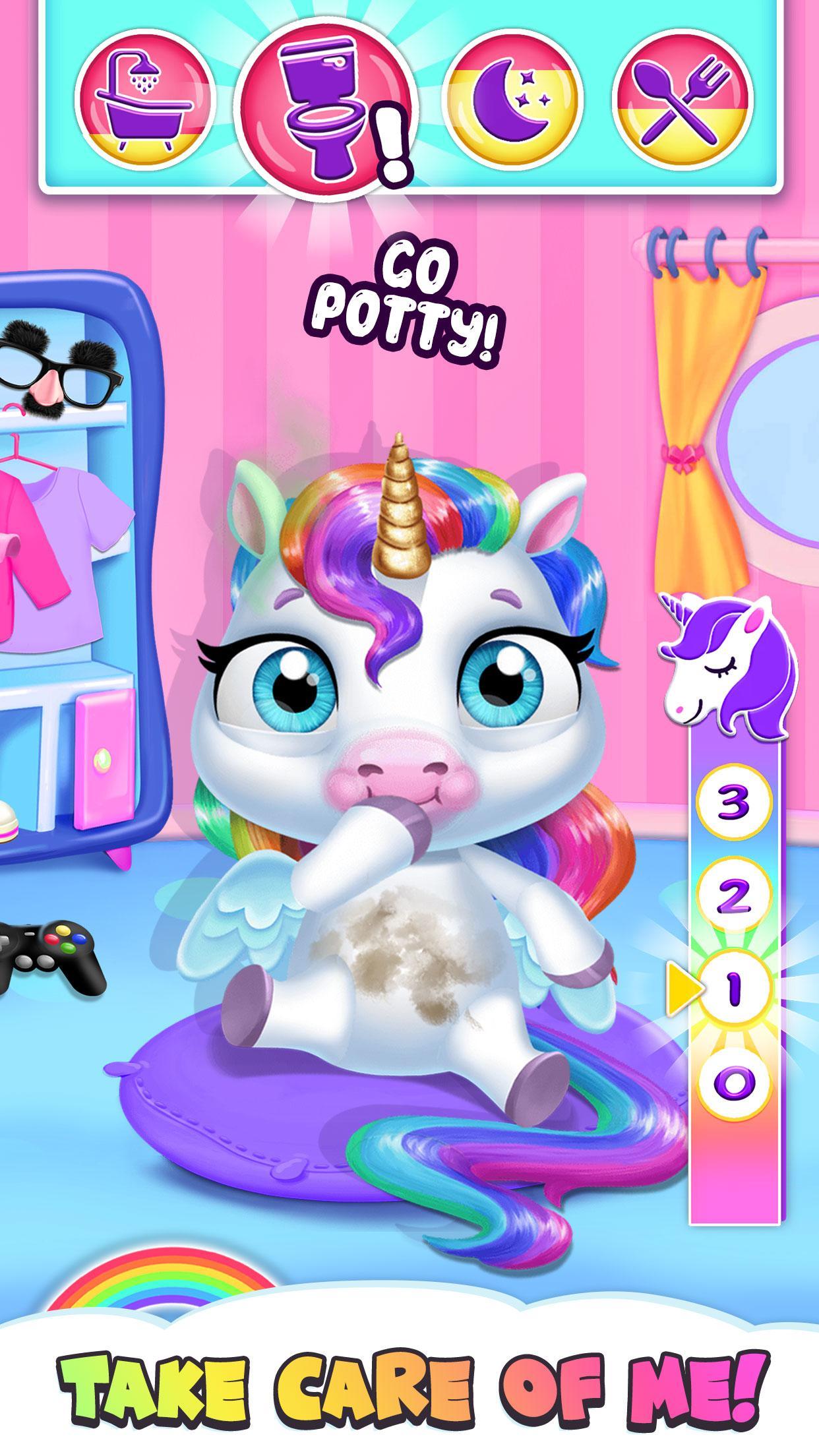 My Baby Unicorn Virtual Pony Pet Care & Dress Up 9.0.24 Screenshot 5