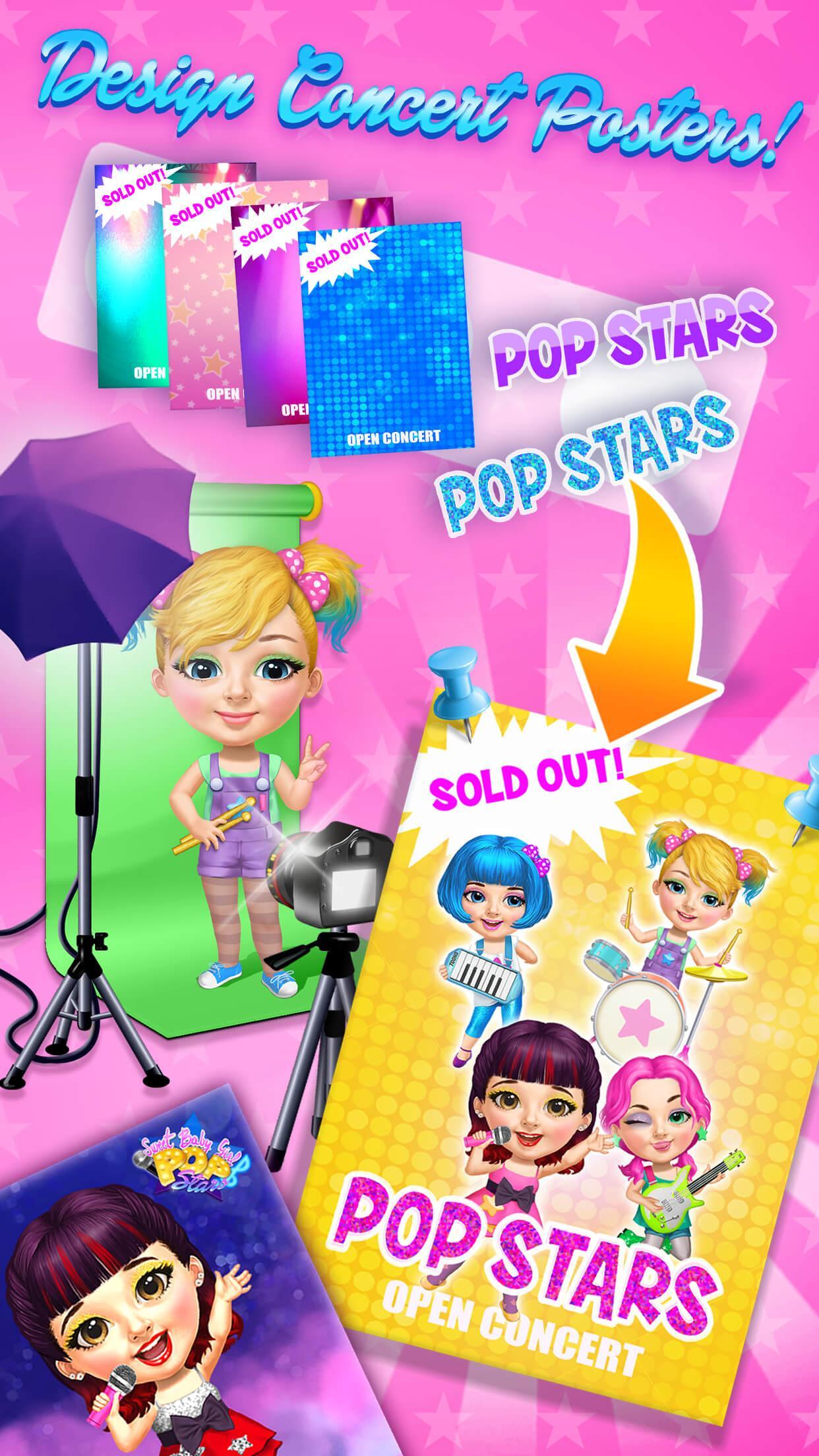 Sweet Baby Girl Pop Stars - Superstar Salon & Show 3.0.10001 Screenshot 6