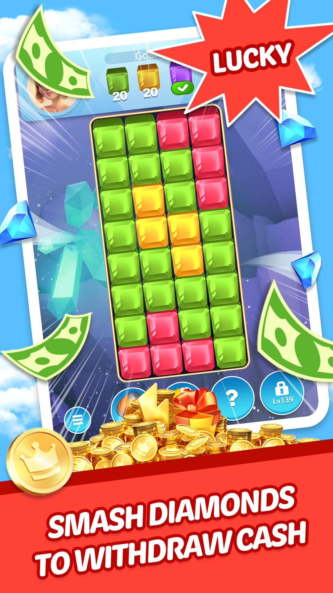 Lucky Diamond – Gem Blast Crush Puzzle to Big Win 1.1.8 Screenshot 5