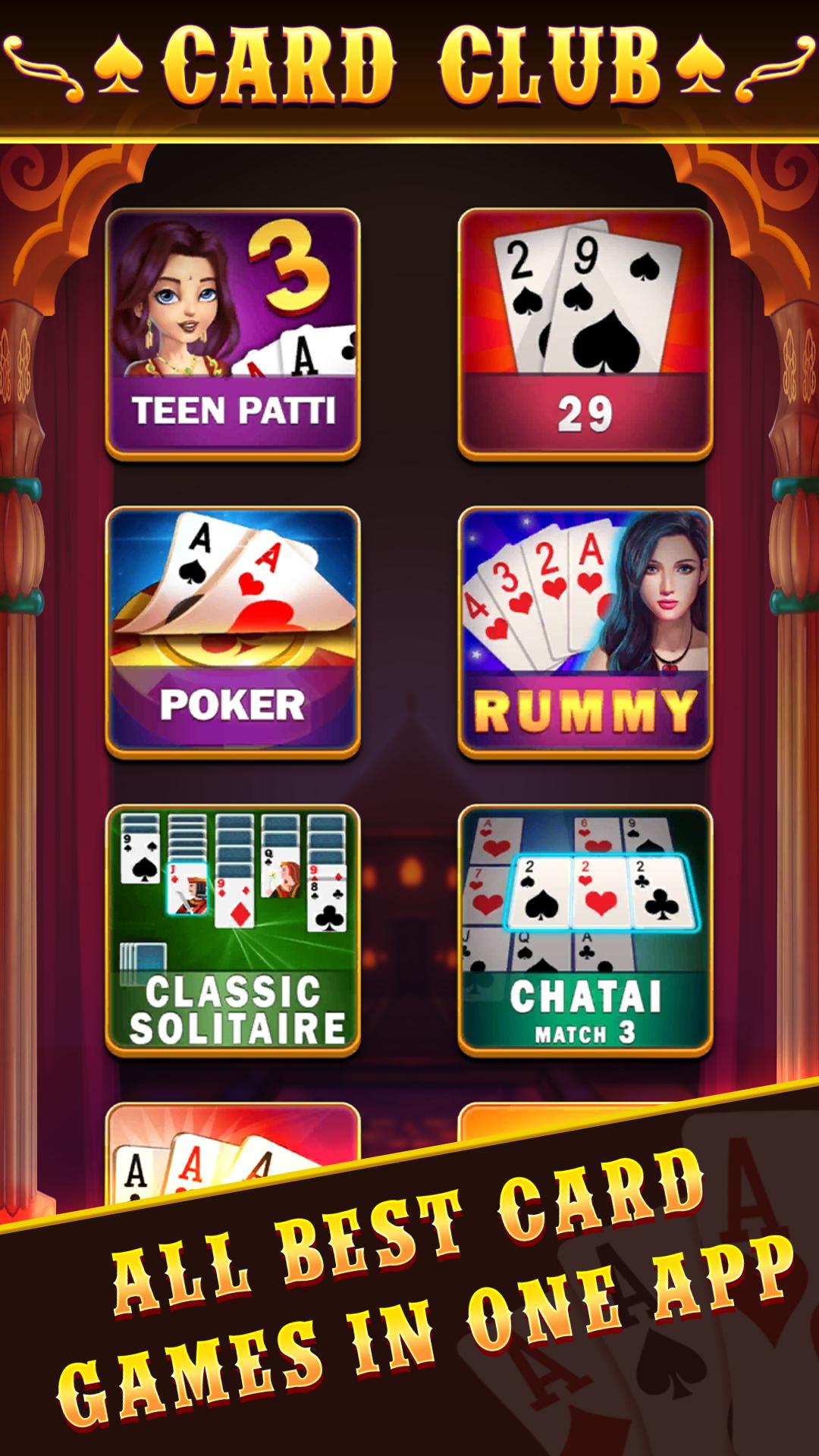 Card Club Teen patti , CallBreak , Rummy , poker 1.2 Screenshot 1